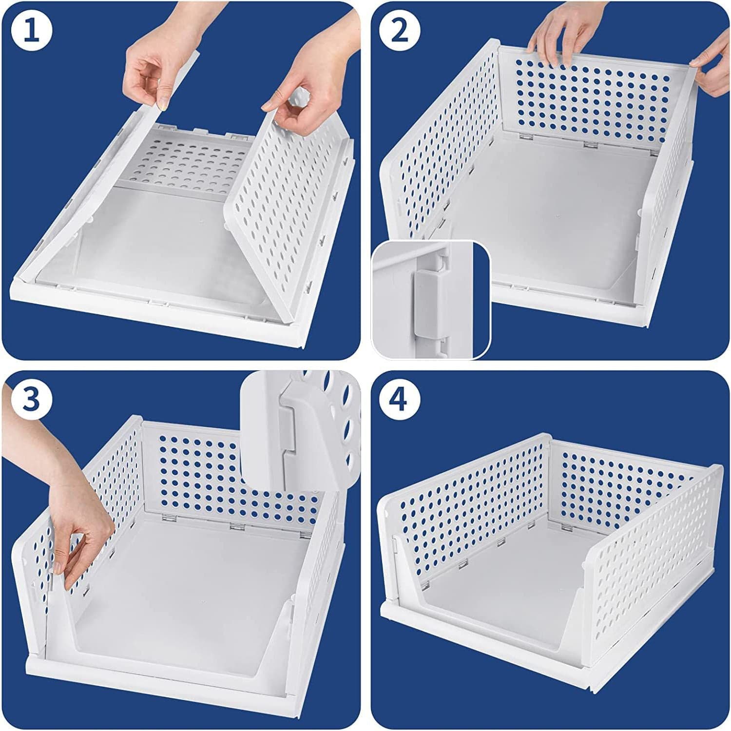 3 Layer Clothes Organizer For Wardrobe Cupboard Organizer For Clothes Foldable And Stackable Closet Organizer Drawer Organizer For Clothes thumbnail 8