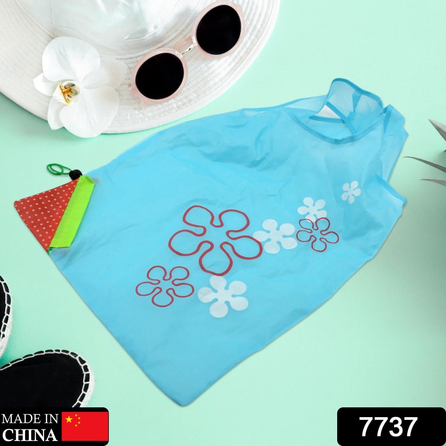 Reusable Grocery Bags - Reusable Bags With Handles (1 Pc / Mix Color) thumbnail 2