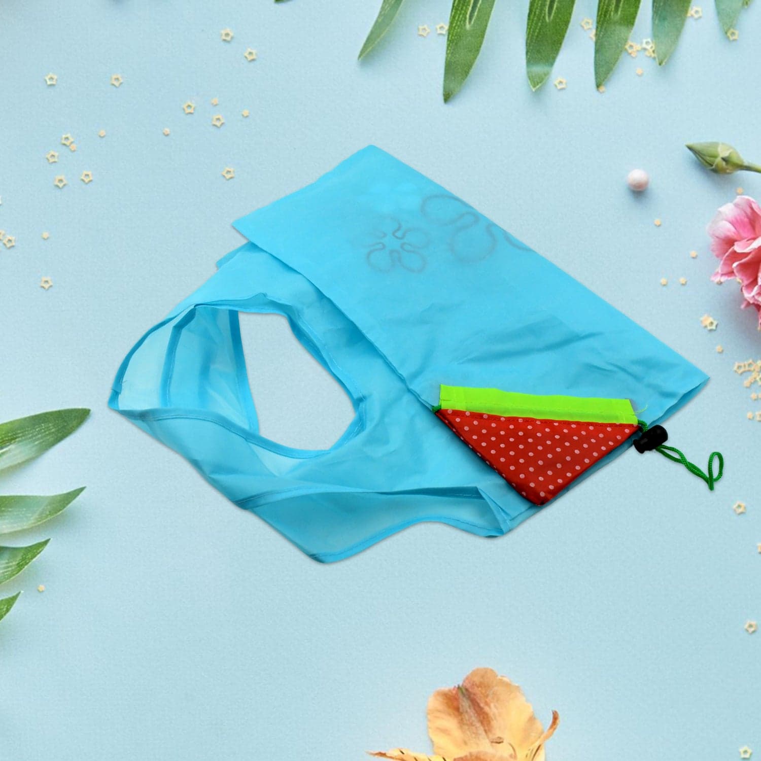 Reusable Grocery Bags - Reusable Bags With Handles (1 Pc / Mix Color) thumbnail 7