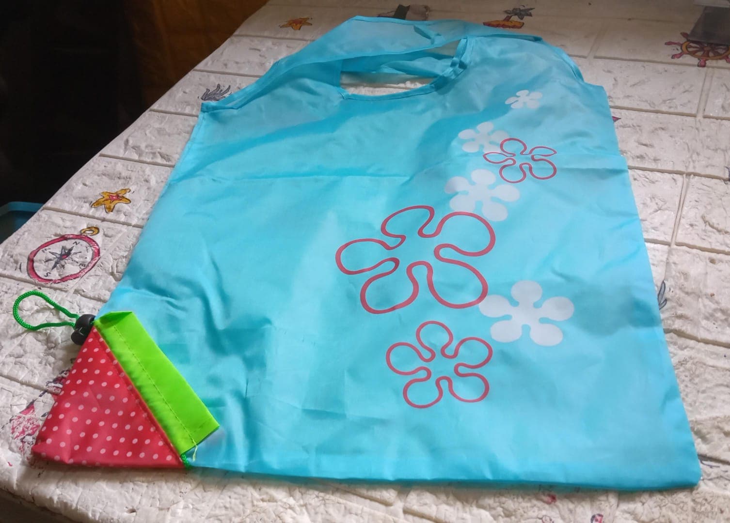 Reusable Grocery Bags - Reusable Bags With Handles (1 Pc / Mix Color) thumbnail 9