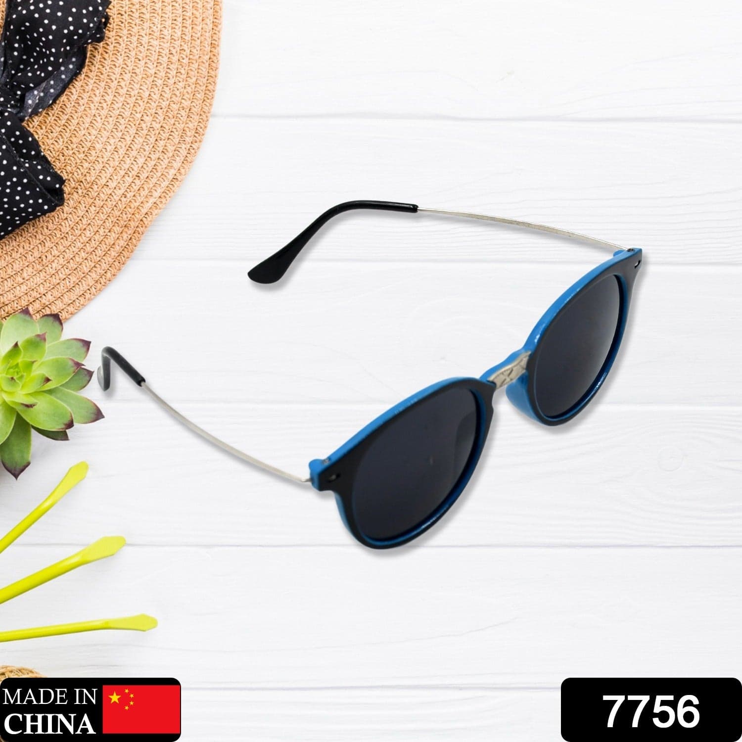 UV Protected Round Sunglasses, classic Sunglasses for Men & Women, Lightweight thumbnail 2