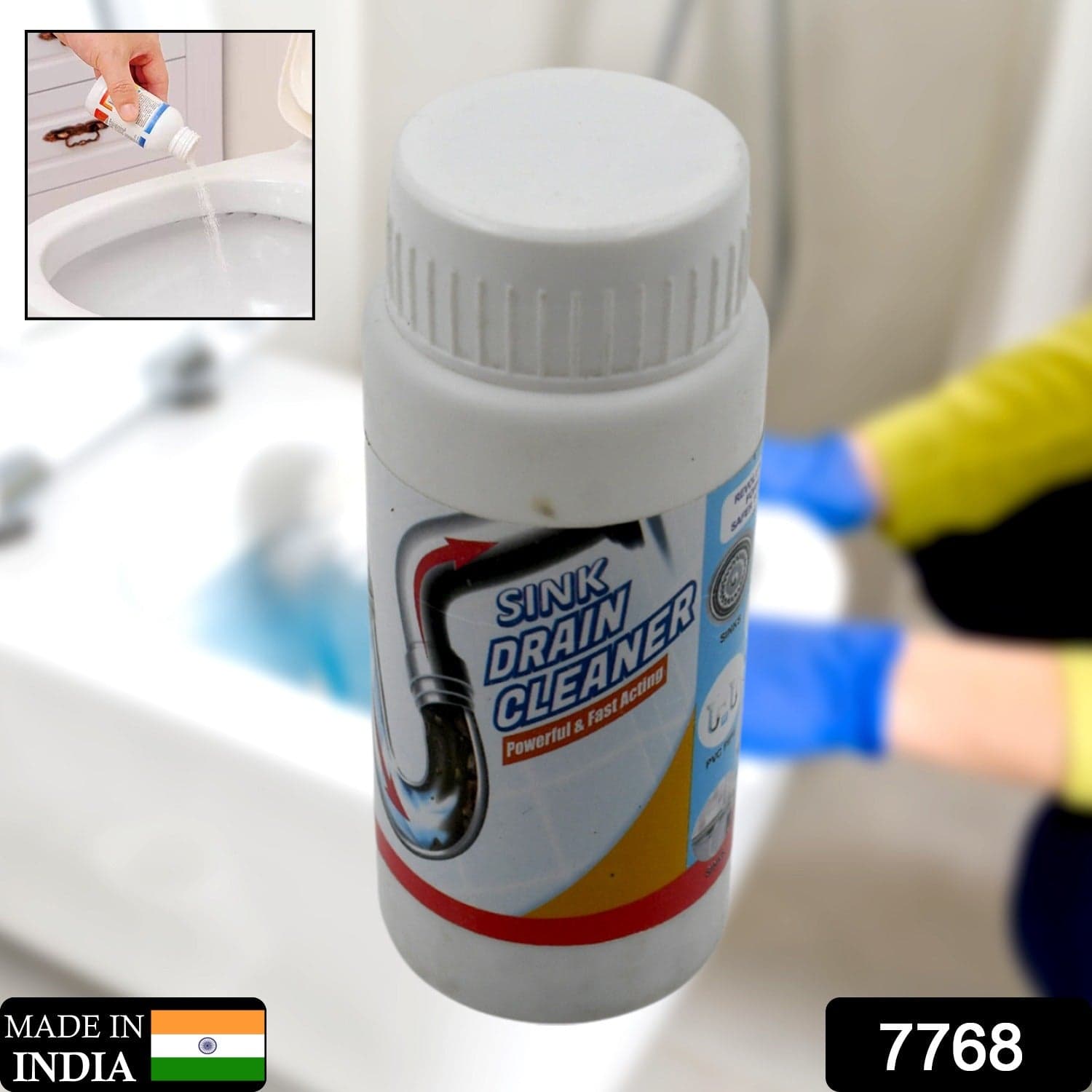 Powerful Portable Sink & Drain Cleaner of Super Clog Remover Powder Agent thumbnail 2