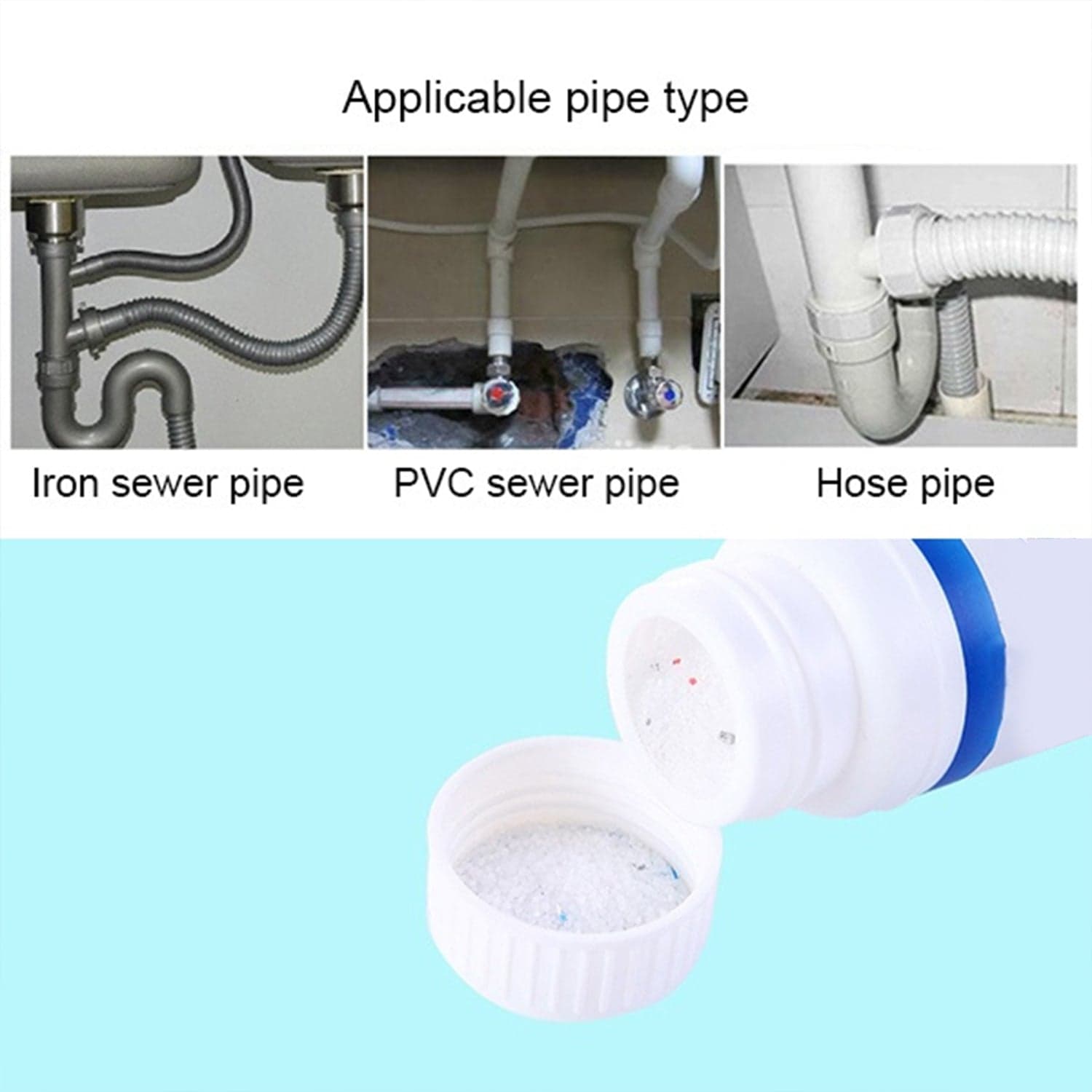 Powerful Portable Sink & Drain Cleaner of Super Clog Remover Powder Agent thumbnail 4