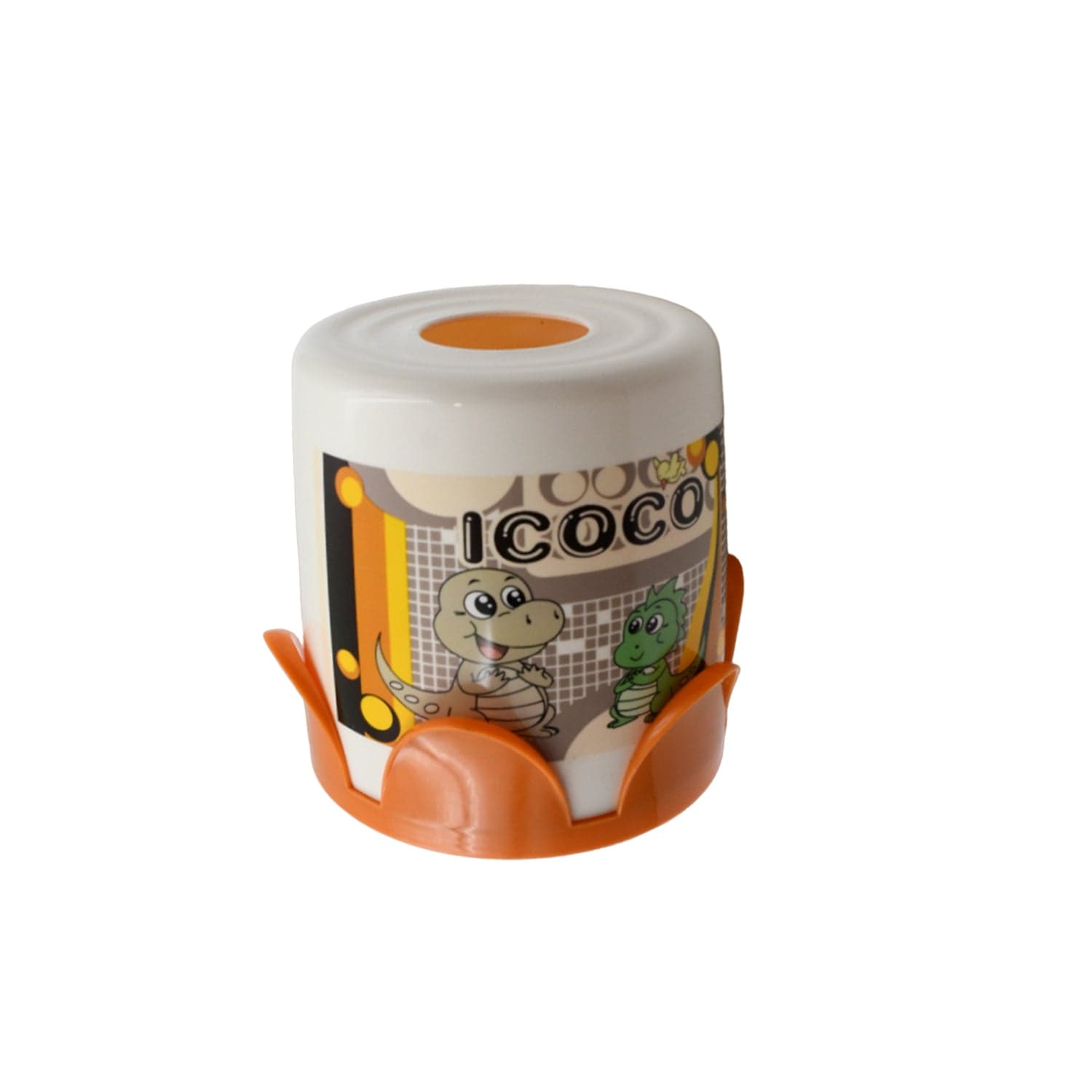 Plastic Round Tissue Box For Toilet Tissue Case Paper Box Plaid Skid Resistance Napkin Box Tissue Paper Holder thumbnail 4