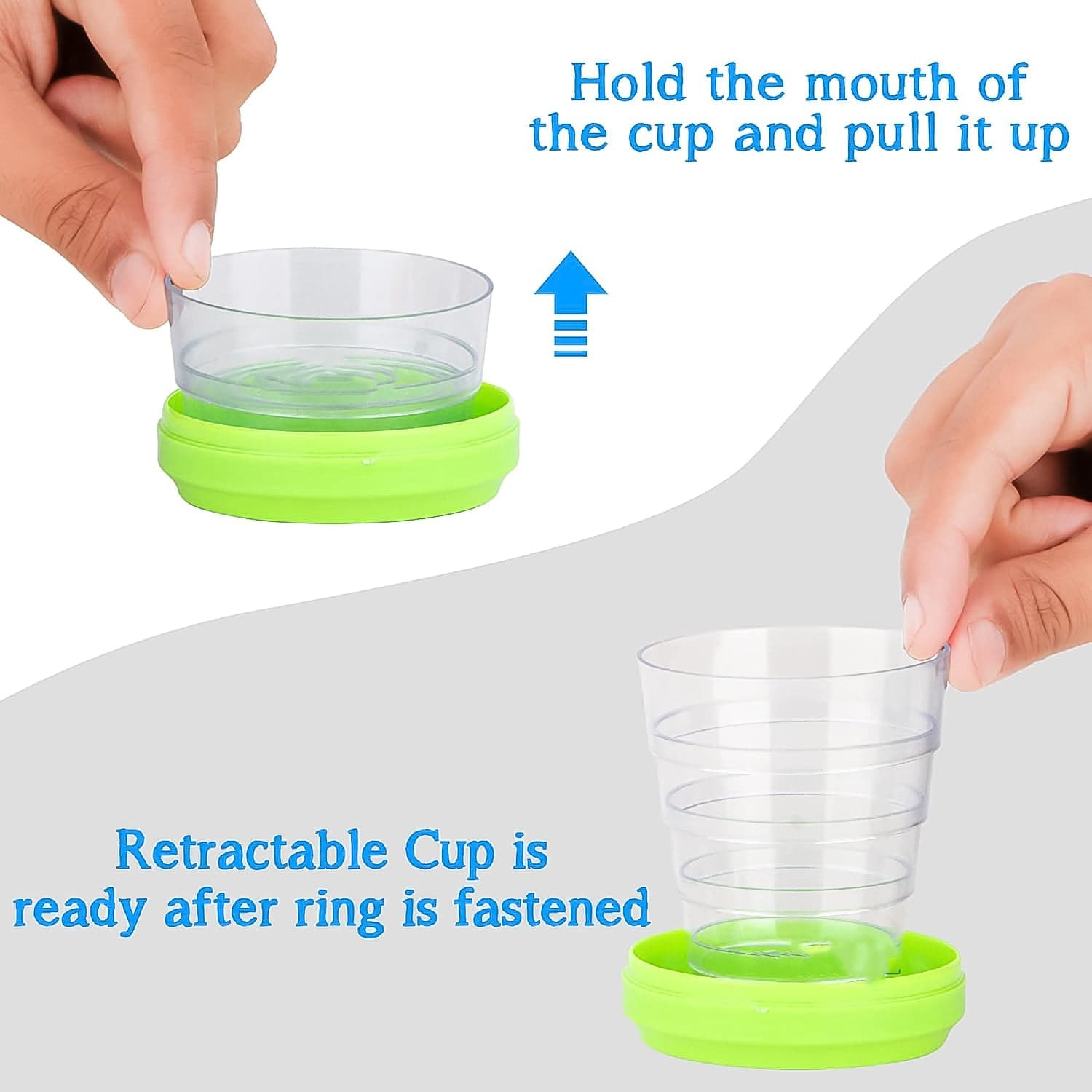 Portable Travelling Cup/Tumbler With Lid Folding / Pocket Glass For Travelling thumbnail 3