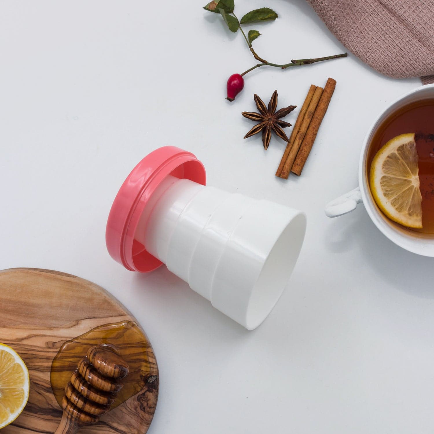 Portable Travelling Cup / Tumbler With Lid Folding / Pocket Glass (Pack of 1) thumbnail 3