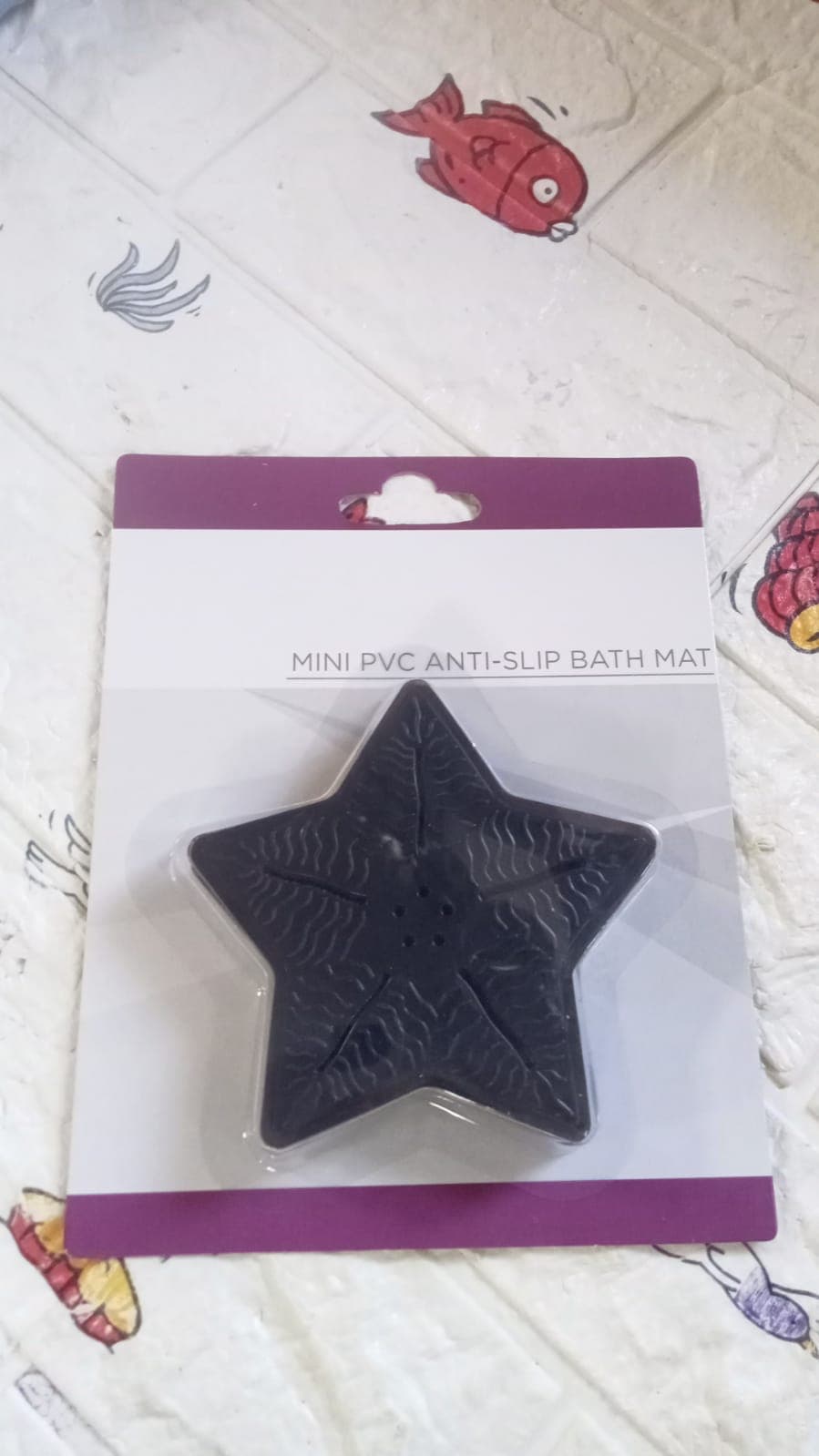 Mini Pvc Anti-Slip Bat Mat Non Slip Baby Bath Mats, Mini Child Safety Anti Slip Shower Mats Star Shaped For Kids (4 Pc Set) thumbnail 5