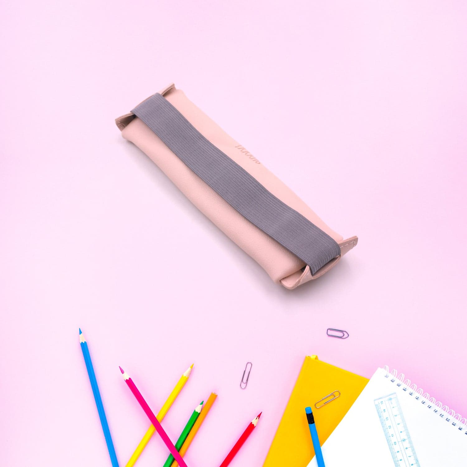 Leather Pencil Case high-quality leather pencil pouch ideal of School (1Pc) thumbnail 6