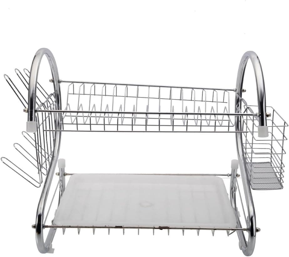STAINLESS STEEL RECTANGLE DISH DRAINER RACK / BASKET WITH DRIP TRAY thumbnail 5