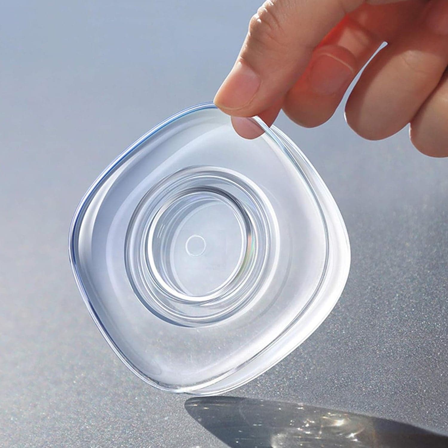 Multi Purpose Square Super Gel Pads for Holding Mobile & Spiral Cable Protector (1 Pc) thumbnail 1