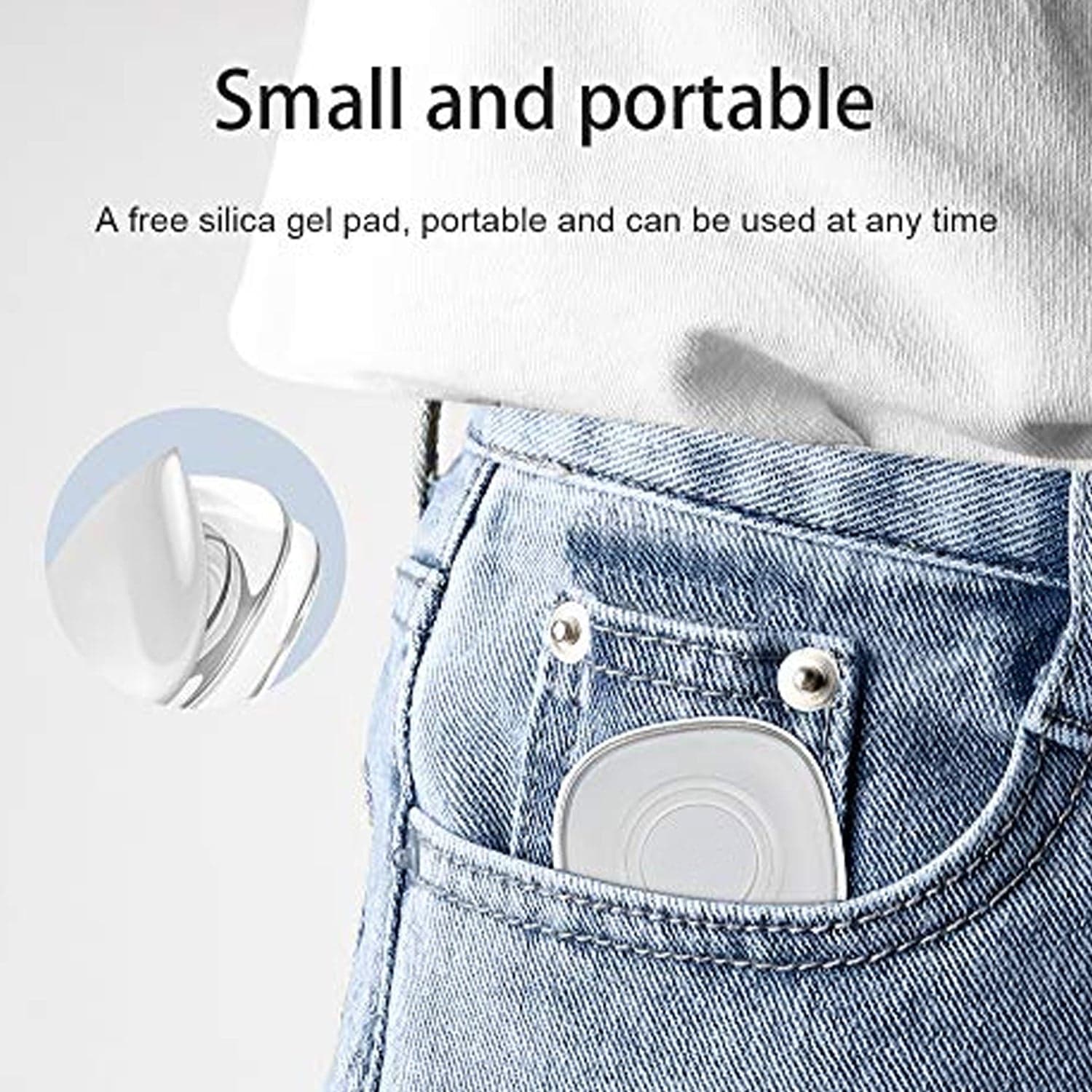 Multi Purpose Square Super Gel Pads for Holding Mobile & Spiral Cable Protector (1 Pc) thumbnail 9