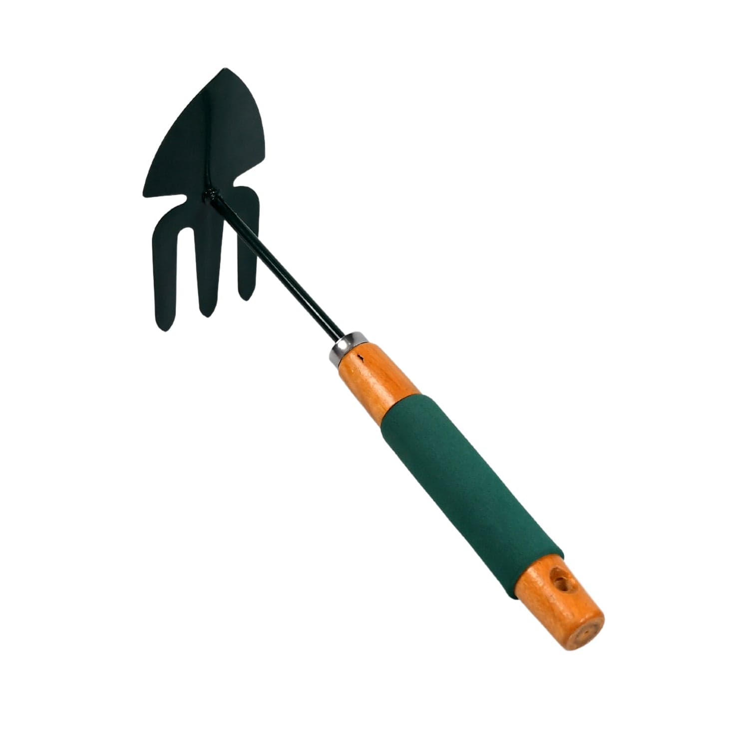 2 IN 1 DOUBLE HAND HOE GARDENING TOOL WITH WOODEN HANDLE thumbnail 4