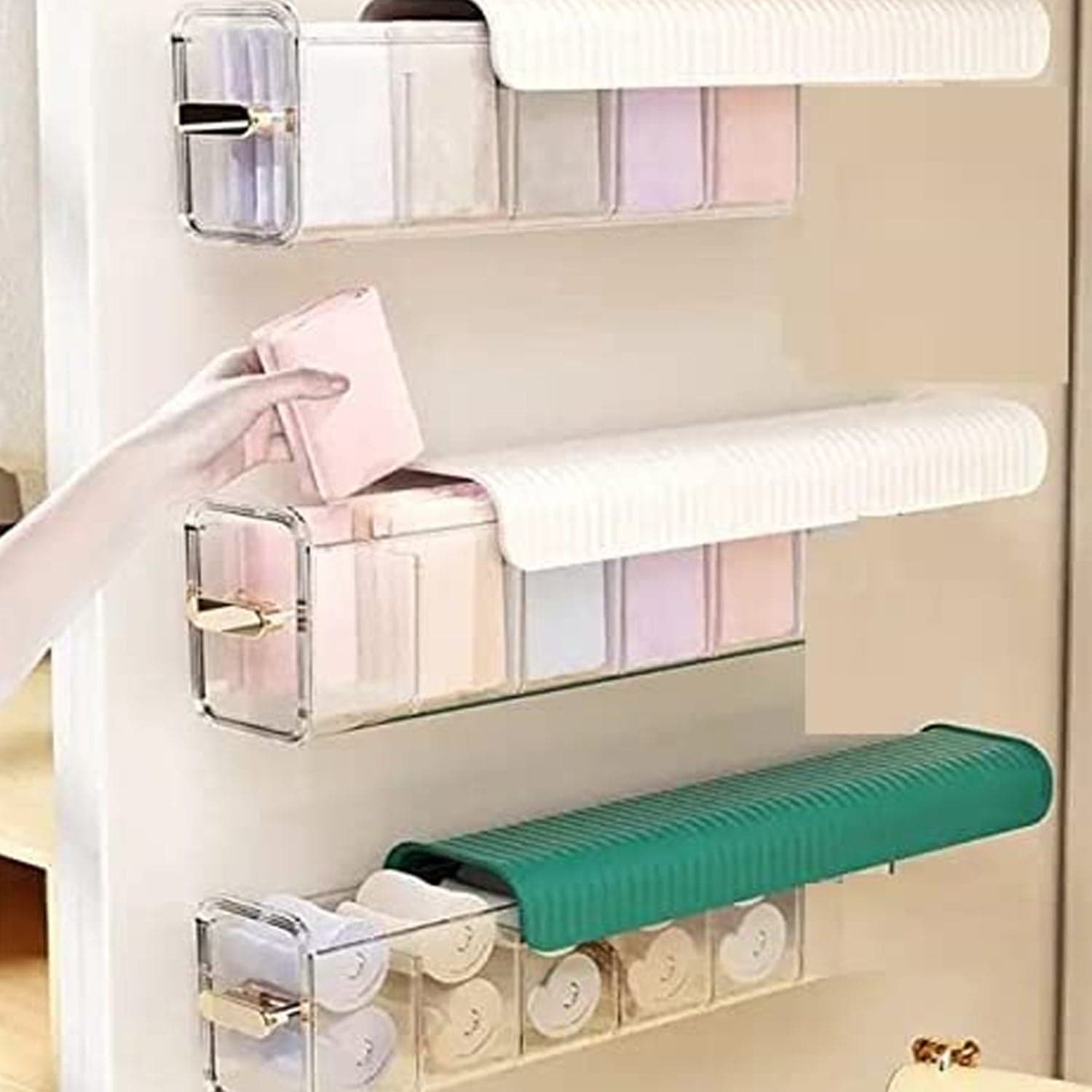 5-Cell Wall Mount Drawer Organizer for Socks & Lingerie thumbnail 1