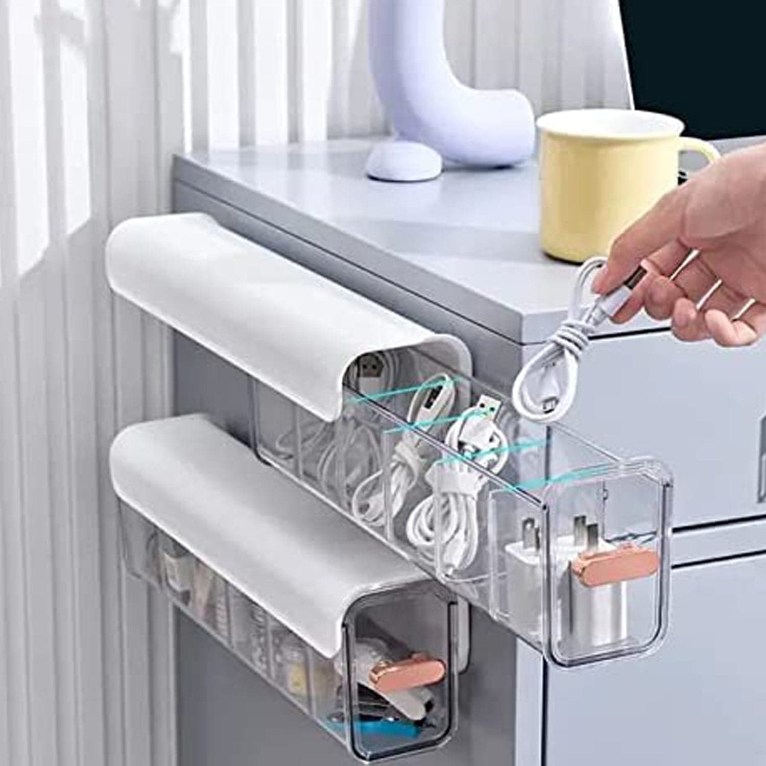 5-Cell Wall Mount Drawer Organizer for Socks & Lingerie thumbnail 10