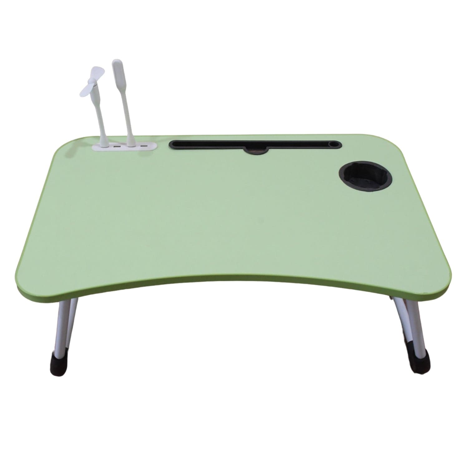 Multipurpose Study Table Foldable Portable Notebook Bed Lap Desk Tray Stand Reading Holder With Coffee Cup Slot thumbnail 3