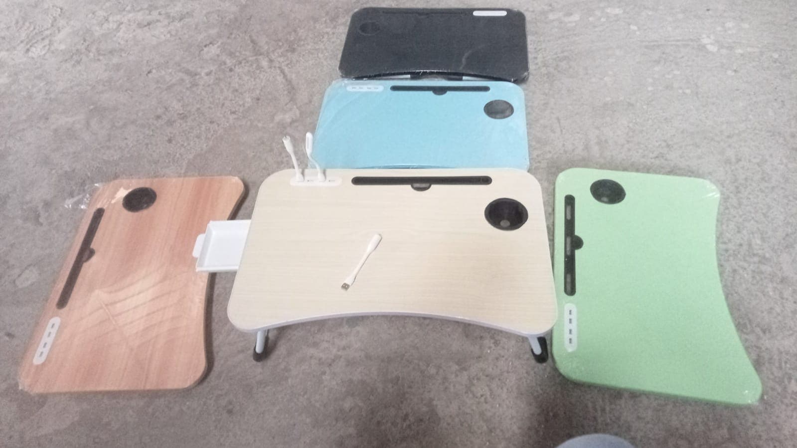 Multipurpose Study Table Foldable Portable Notebook Bed Lap Desk Tray Stand Reading Holder With Coffee Cup Slot thumbnail 7