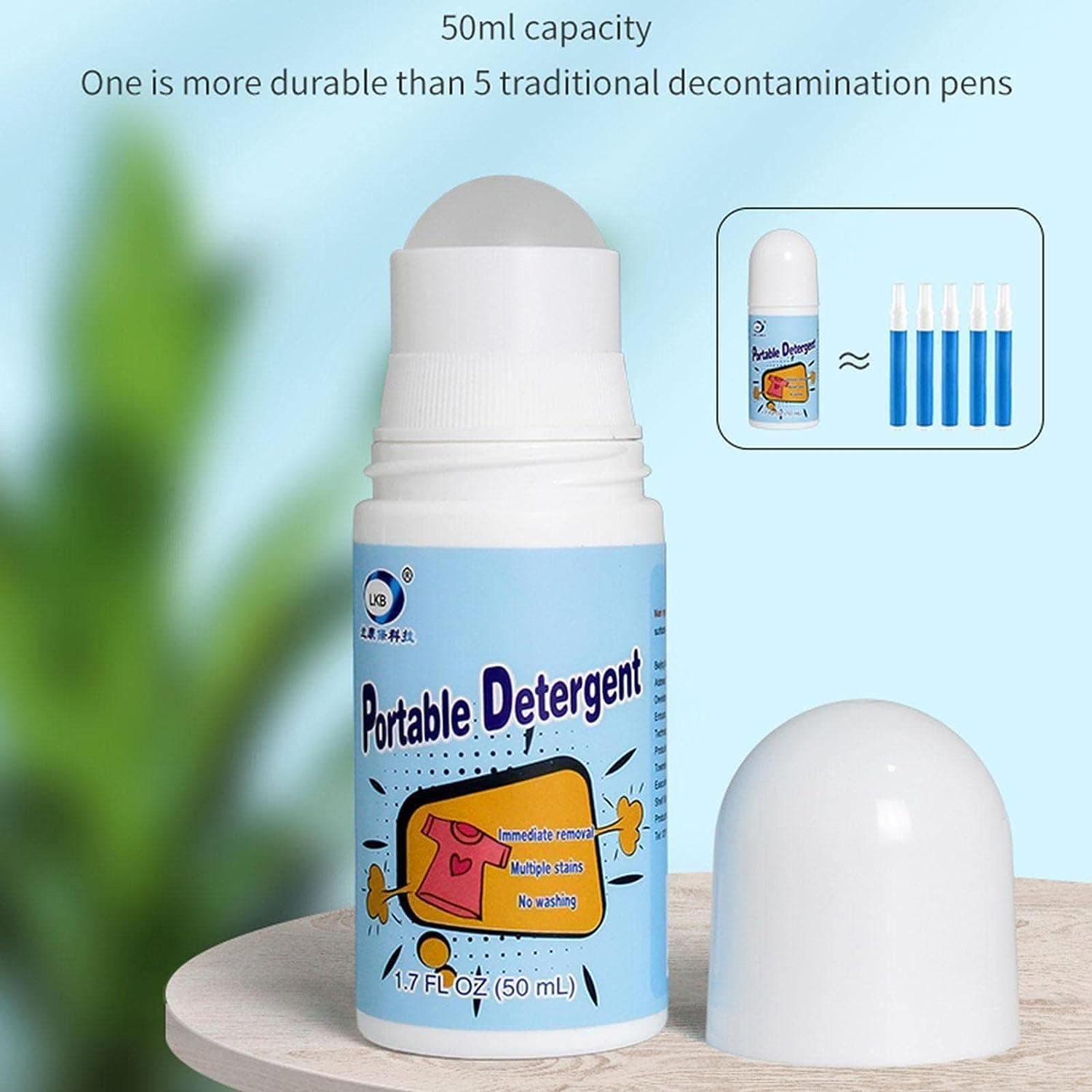 Clothes Stain Remover Bead Design Emergency Stain Rescue Roller Cleaner for Natural Fabric Removes Oil Almost All Types of Fabrics thumbnail 5