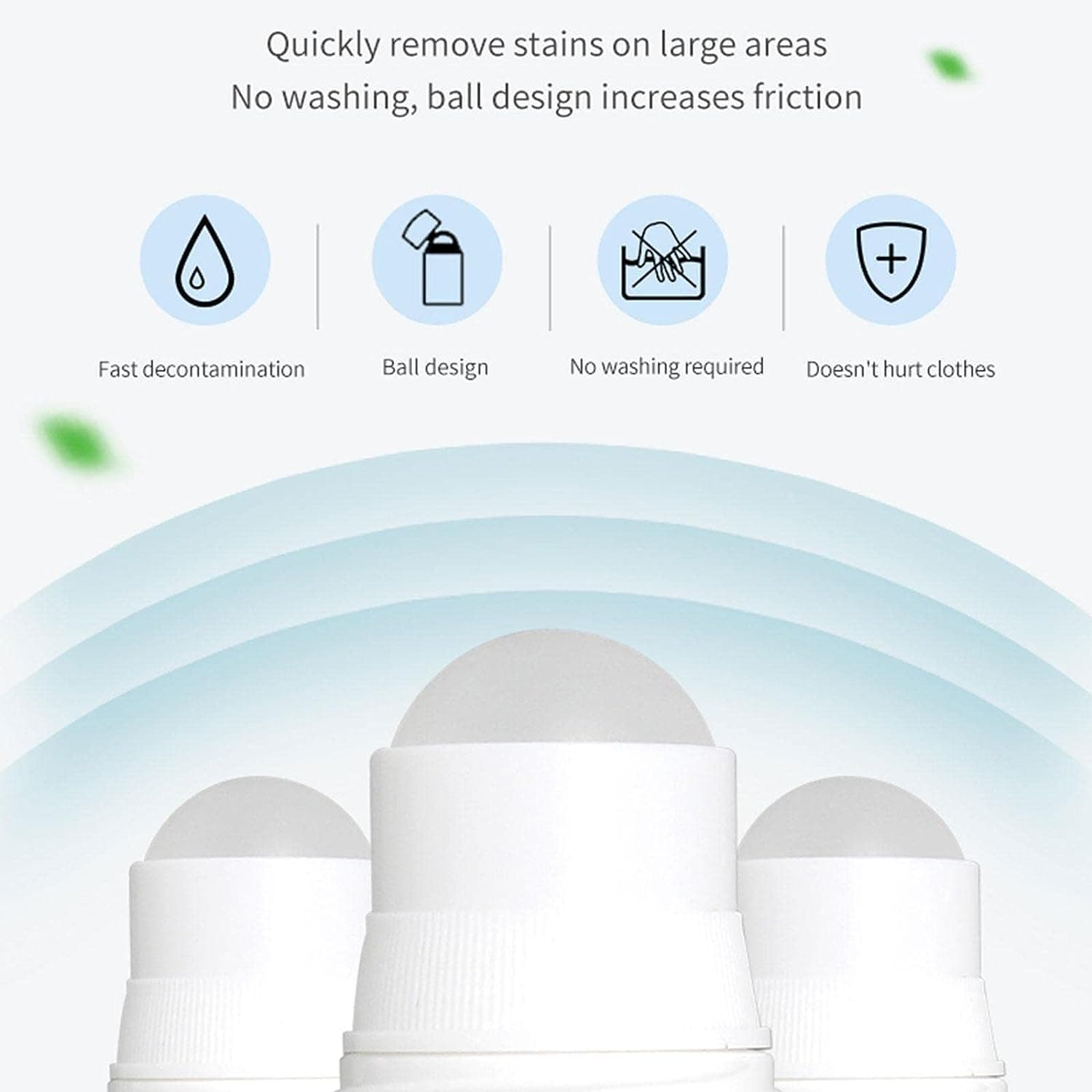 Clothes Stain Remover Bead Design Emergency Stain Rescue Roller Cleaner for Natural Fabric Removes Oil Almost All Types of Fabrics thumbnail 9