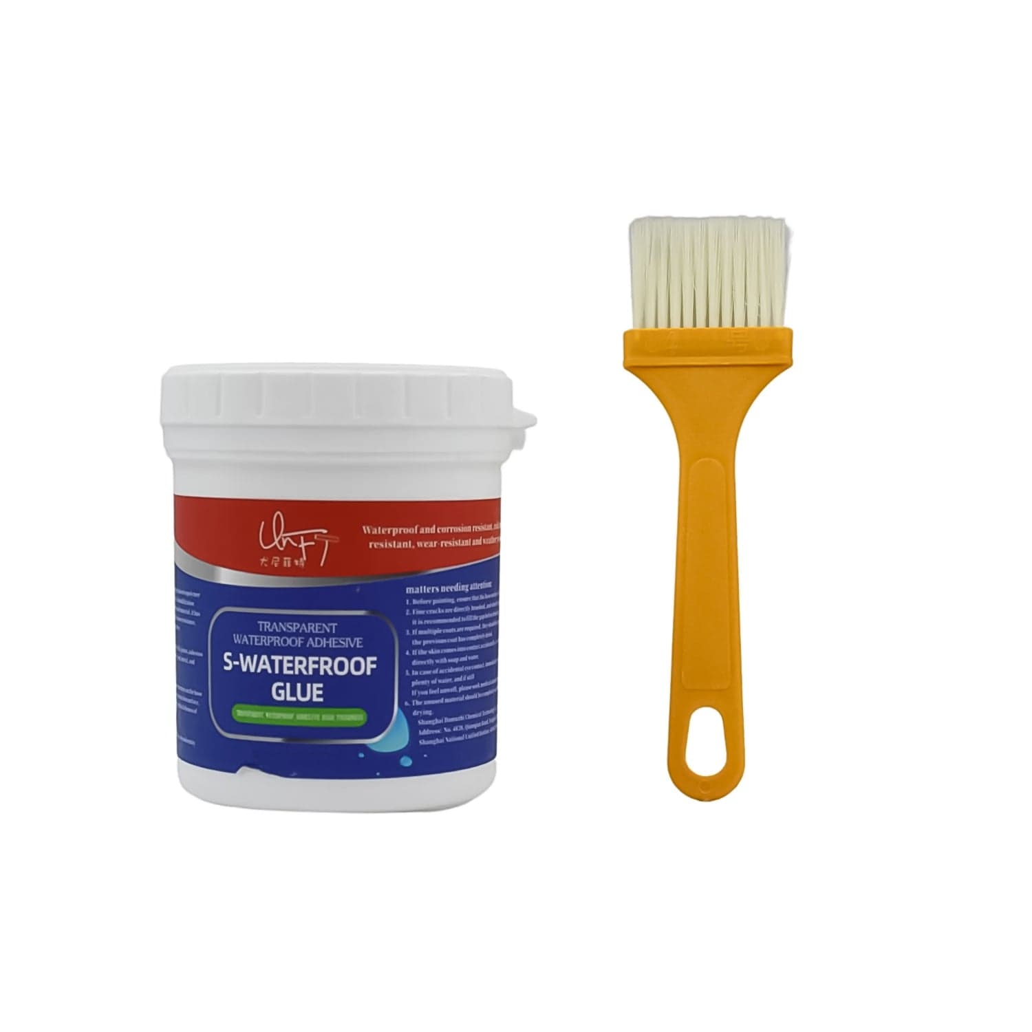 Transparent Waterproof Glue 250G With Brush thumbnail 5