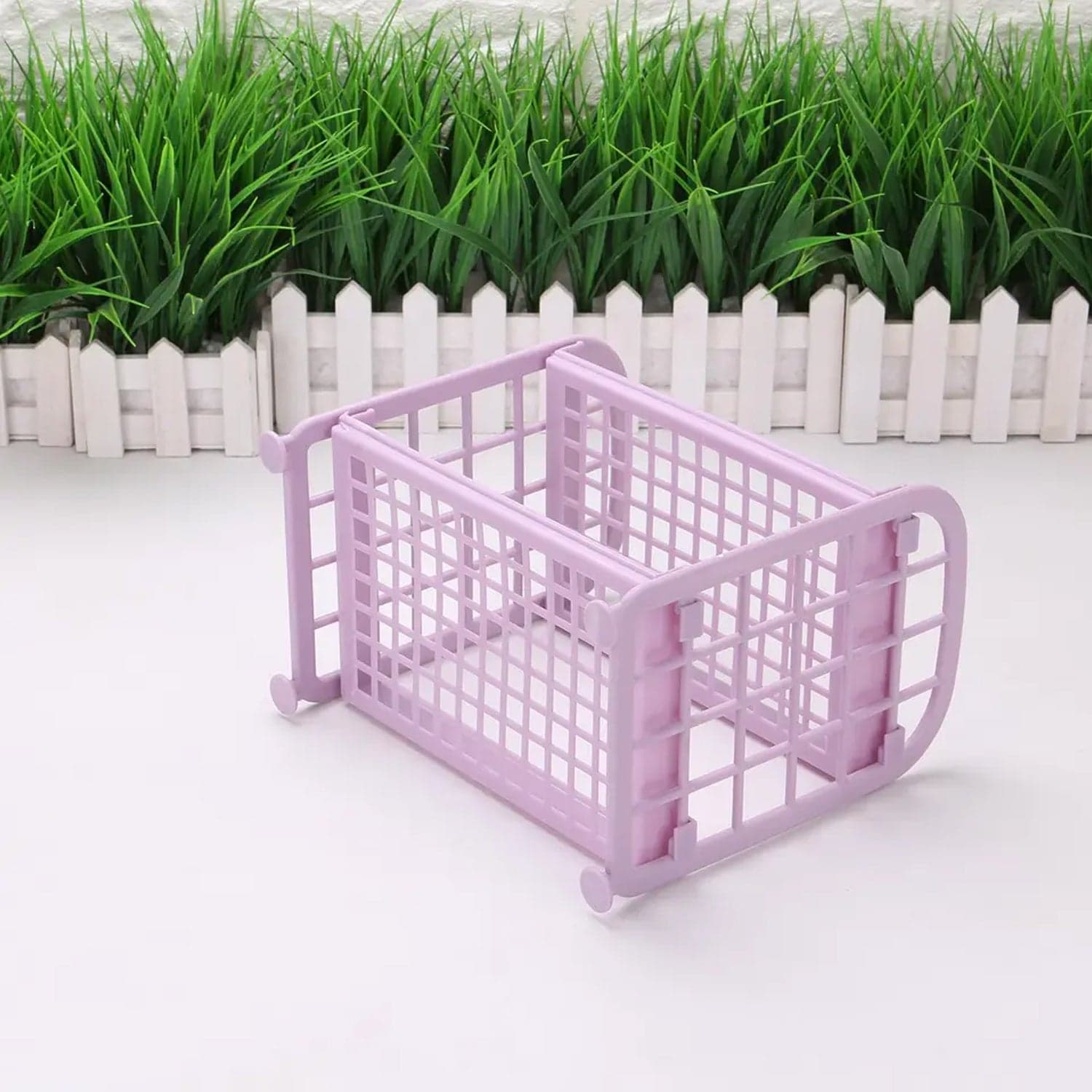 2Layer Foldable Plastic Small Storage Shelf / Rack (1 Pc / Mix Color) thumbnail 7