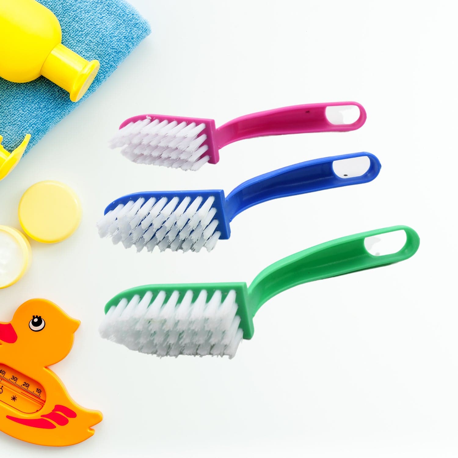 Multi-Purpose Kitchen Cleaning Brushes - Fish Cleaning Vegetable Cleaning Tool Cleaner Utensils Fruit Cleaning 3 Piece thumbnail 1