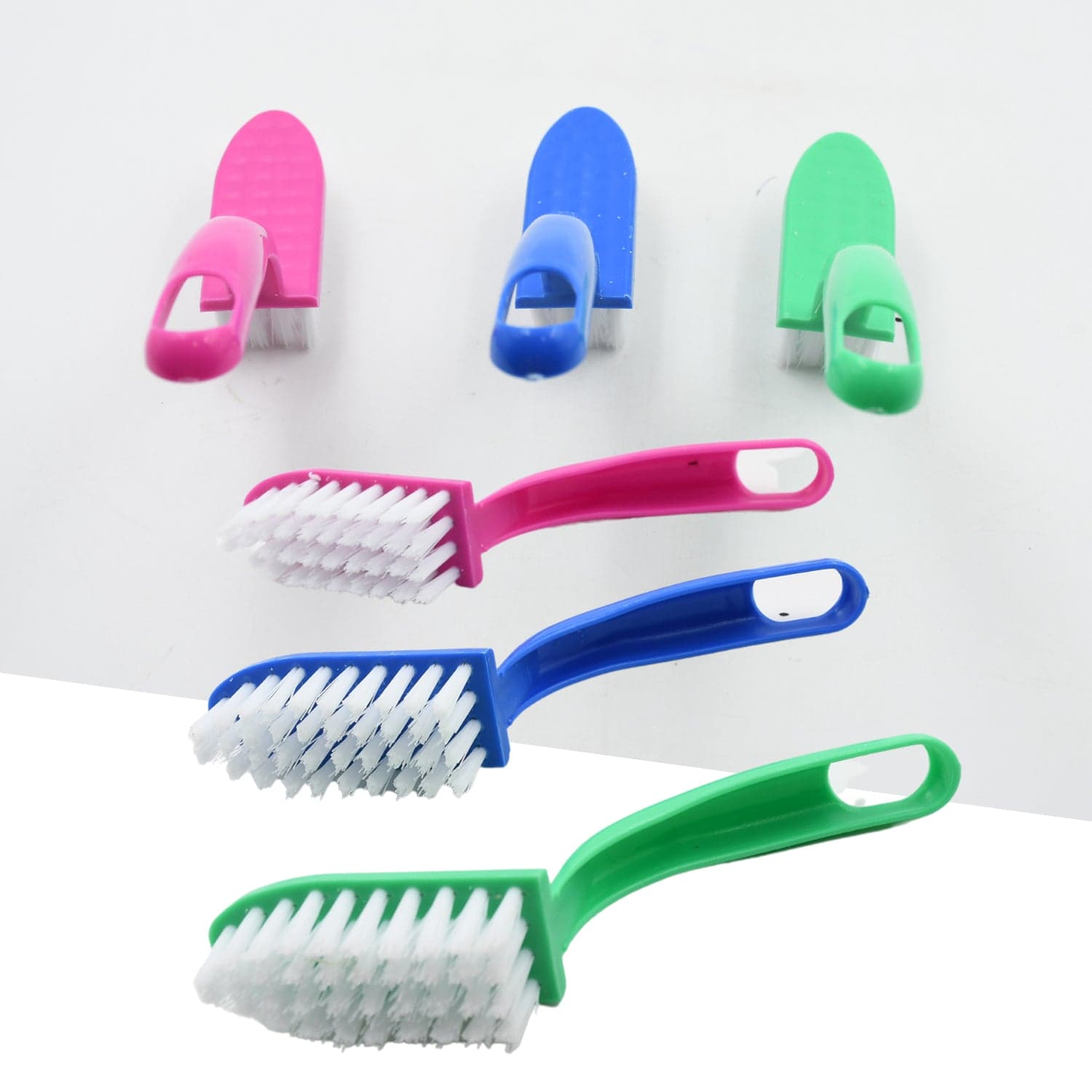 Multi-Purpose Kitchen Cleaning Brushes - Fish Cleaning Vegetable Cleaning Tool Cleaner Utensils Fruit Cleaning 3 Piece thumbnail 3