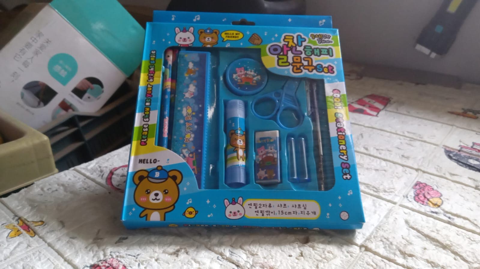 10-Pc Stationery Set for School, Office & Gifts with Pencil, Pen, Scissors thumbnail 7