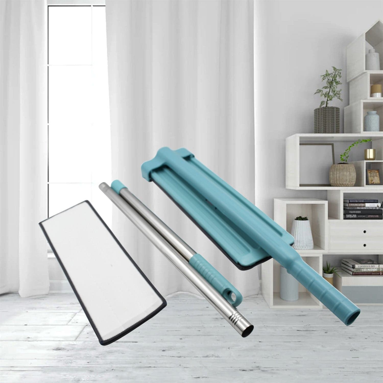 High Quality Flat Mop Floor Cleaning Mop 360° Rotating Microfiber Dust Mop thumbnail 4