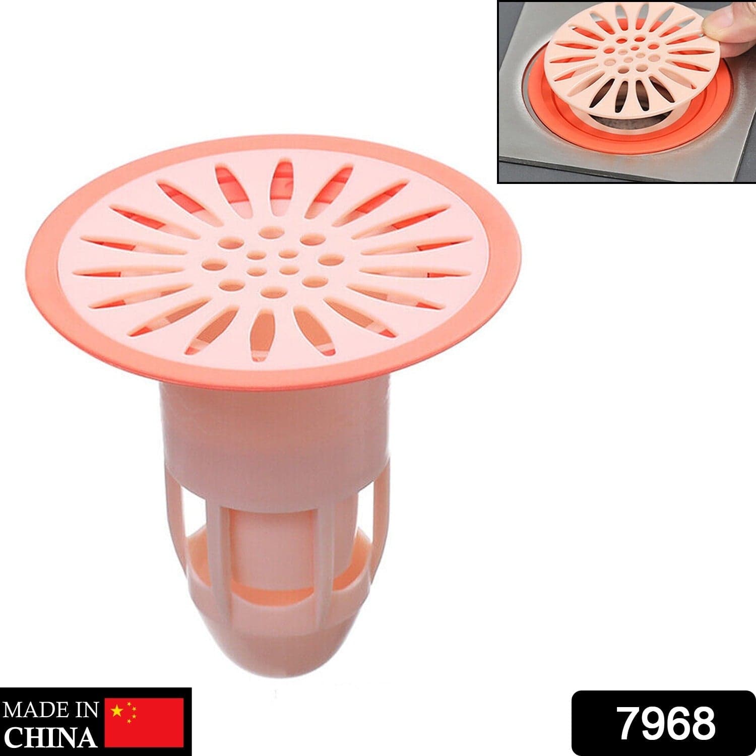 Deodorant Floor Drain Core Silicone Drain Stopper Insectproof Anti-Odor Hair Trap Plug Trap for Kitchen Bathroom Toilet thumbnail 2