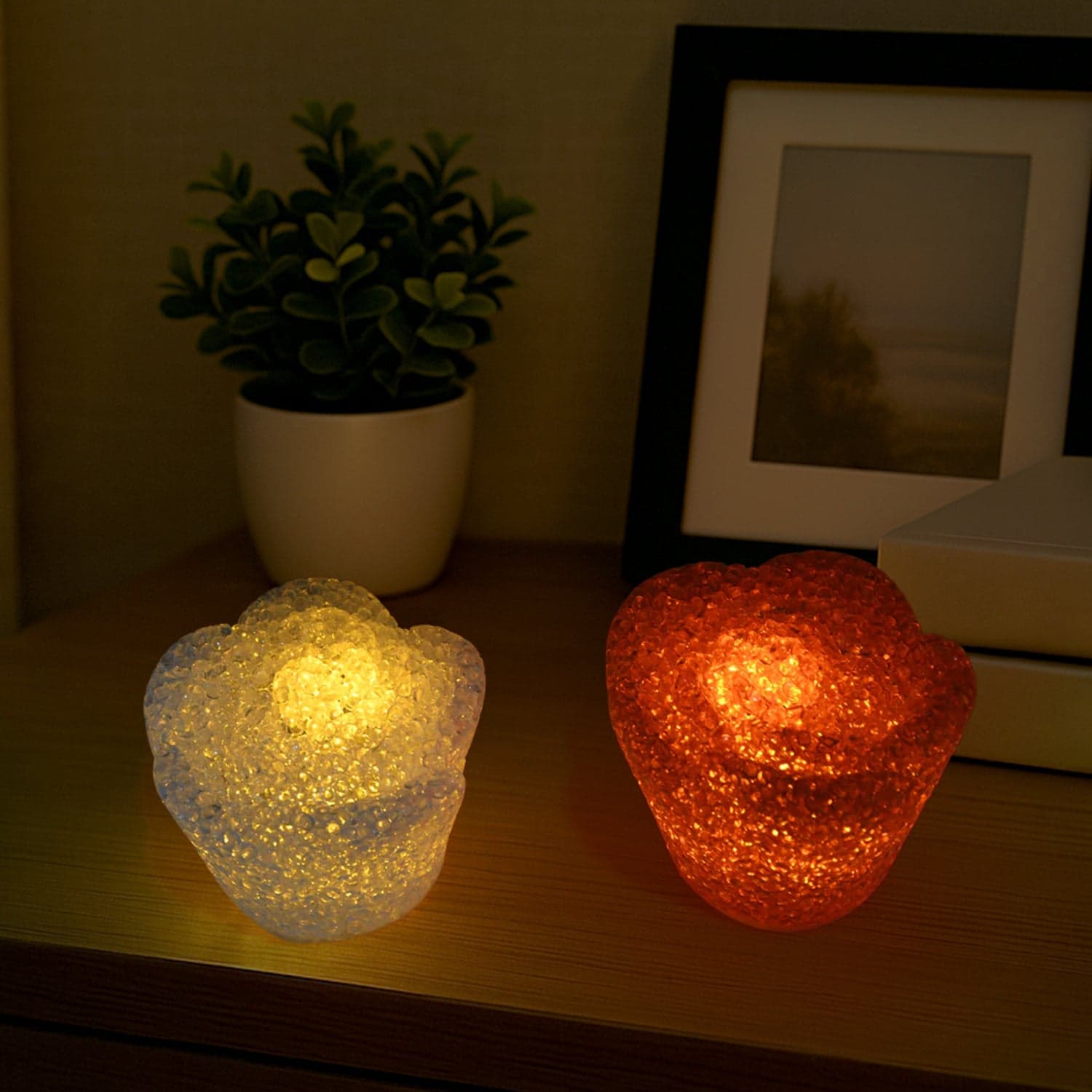 Unique Crystal Night Light: Multi-Shape LED Lamp (Mood Lighting) thumbnail 3
