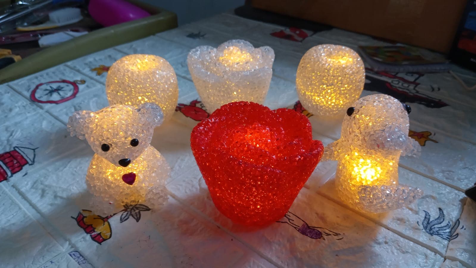 Unique Crystal Night Light: Multi-Shape LED Lamp (Mood Lighting) thumbnail 8