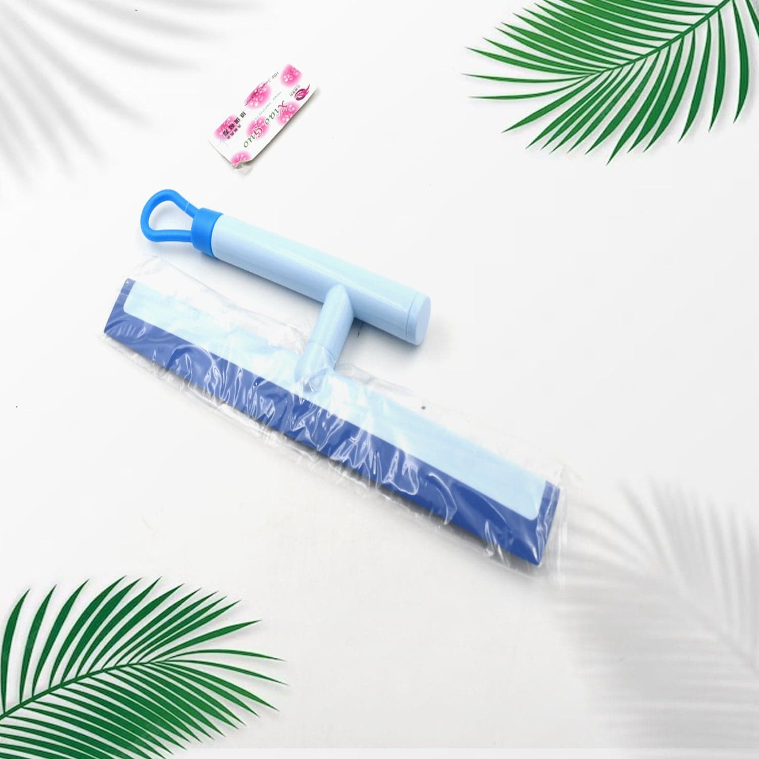 Glass Cleaning Wiper Window Cleaner, For Bathroom, Windows, And Car Glass, Window Mirror Scraper Brush With Soft Rubber thumbnail 3