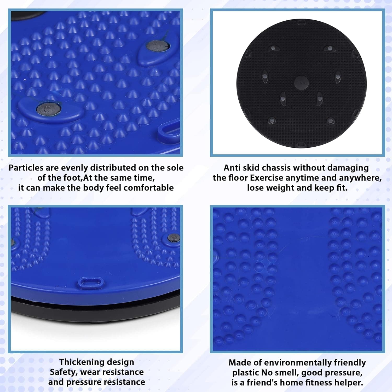 Magnetic Waist Twisting Disc With Acupressure Massage – Anti-Slip Balance Board For Home Fitness thumbnail 8