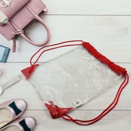Transparent Waterproof Plastic Stadium Bag of Gym, Travel & Sports