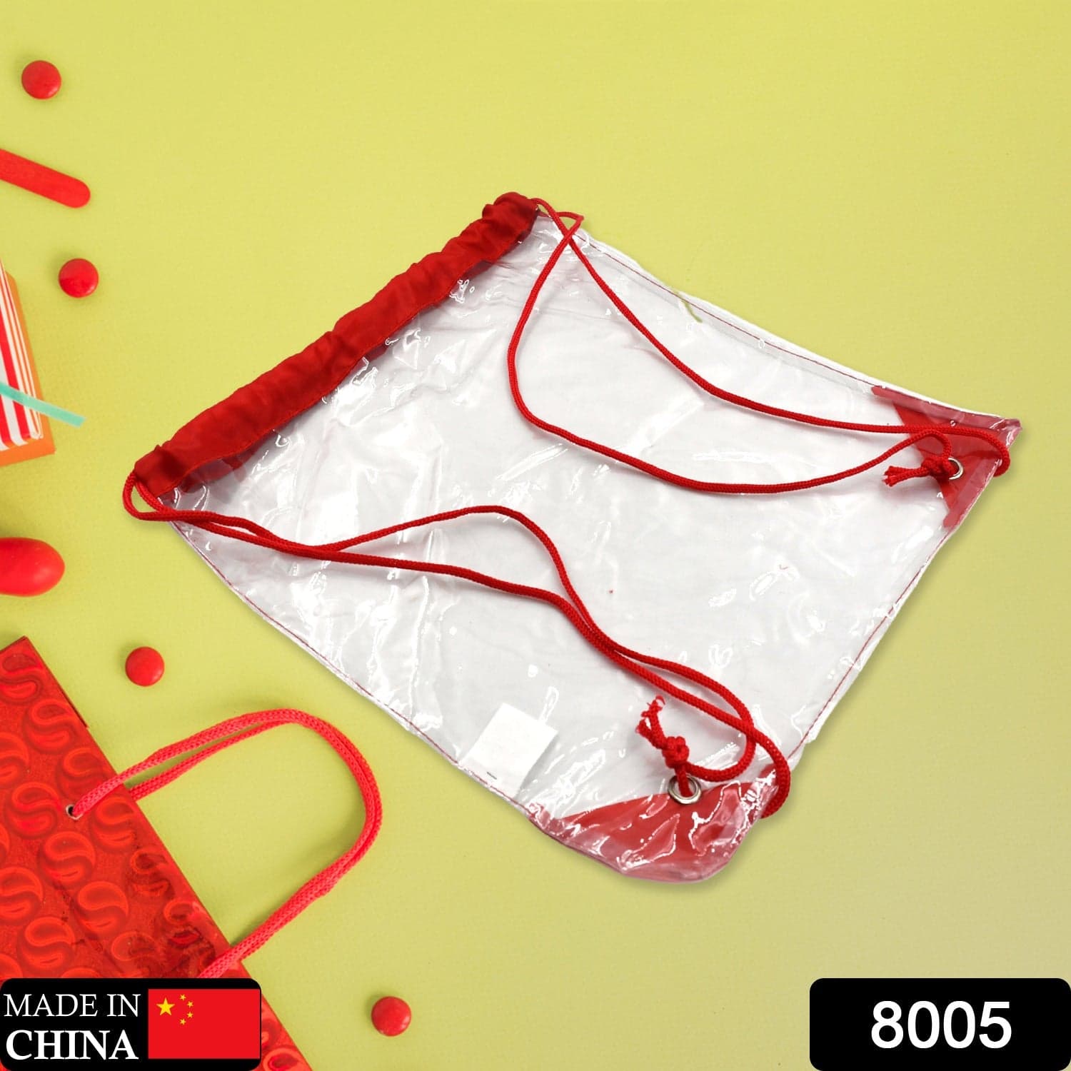 Transparent Waterproof Plastic Stadium Bag of Gym, Travel & Sports thumbnail 2