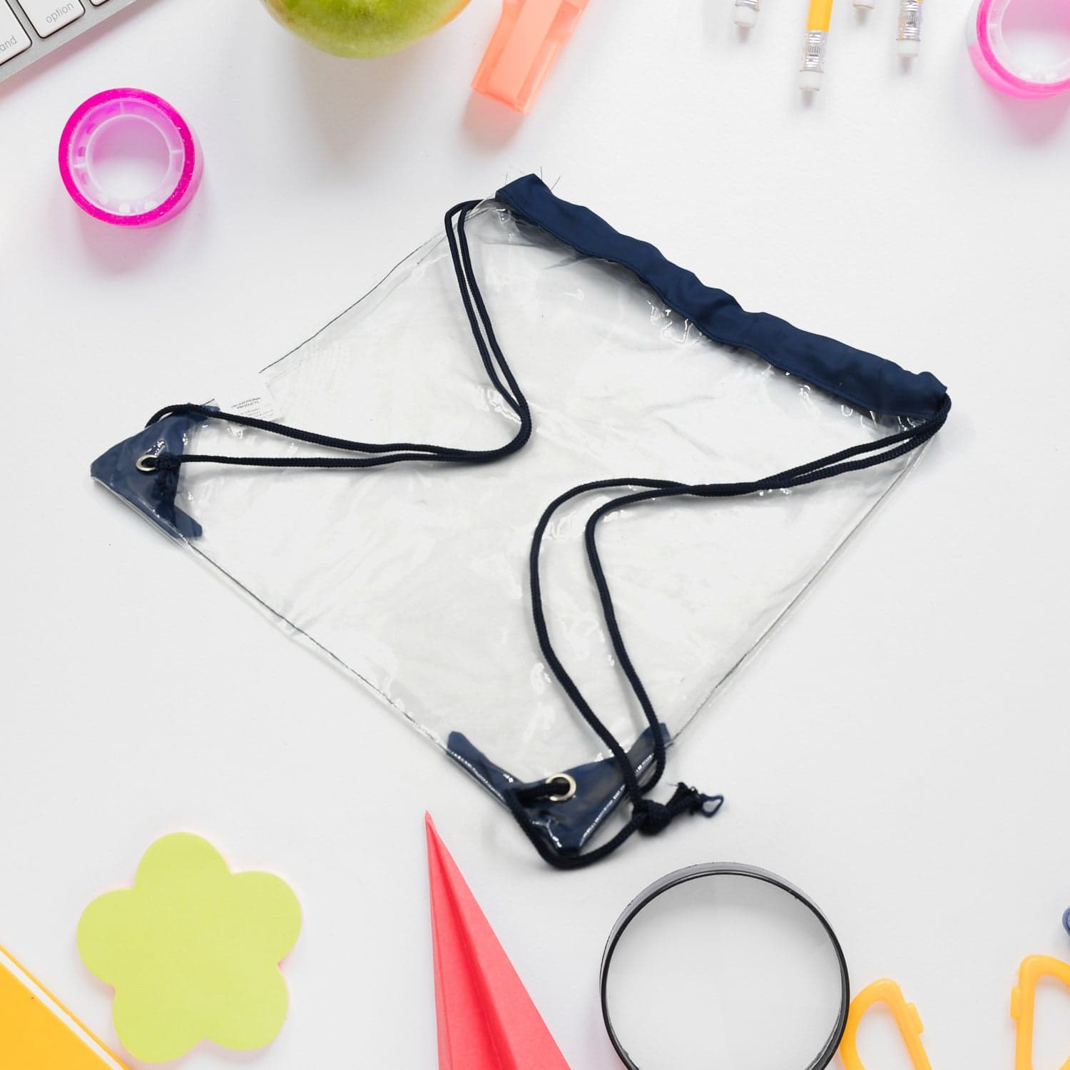Transparent Waterproof Plastic Stadium Bag of Gym, Travel & Sports thumbnail 3