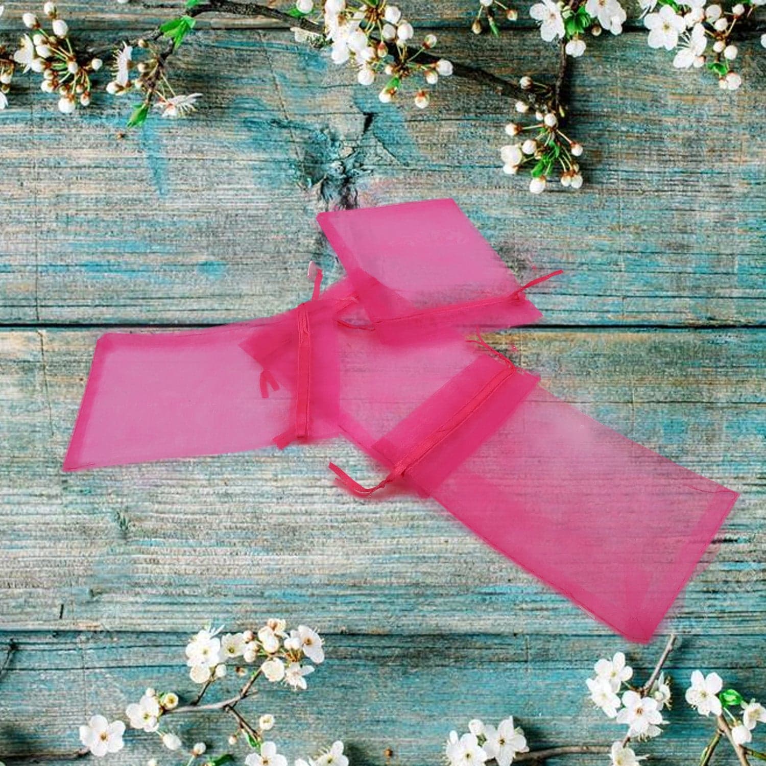 Organza Drawstring Gift Bags Of Small Mesh Pouches For Wedding thumbnail 5