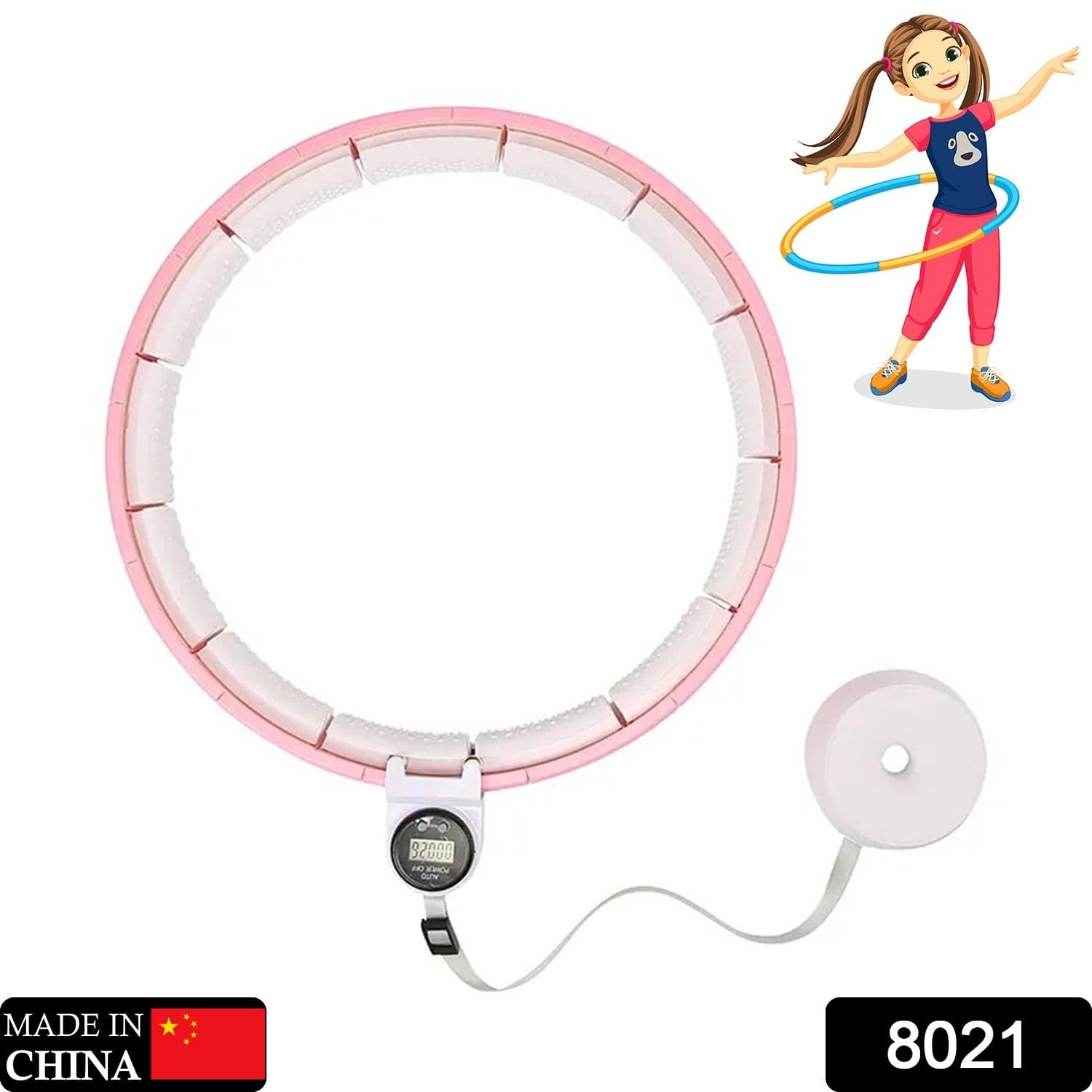 Fitness Adjustable Detachable Fitness Hula Hoop Ring Smart Round Count & Weight Loss Gym Equipment Exercise Smart Hula Hoops thumbnail 2