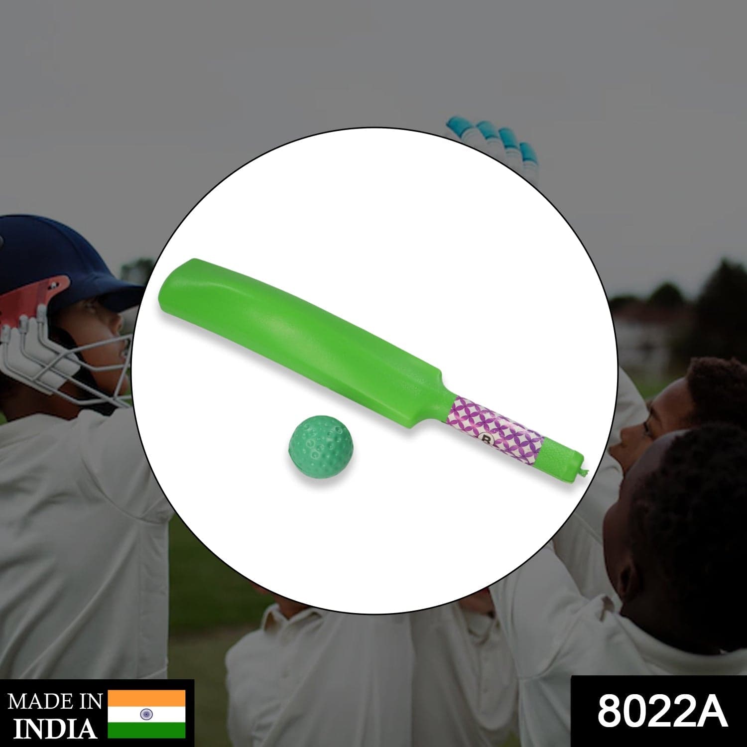 Plastic Cricket Bat and Ball Toy for Kids thumbnail 2