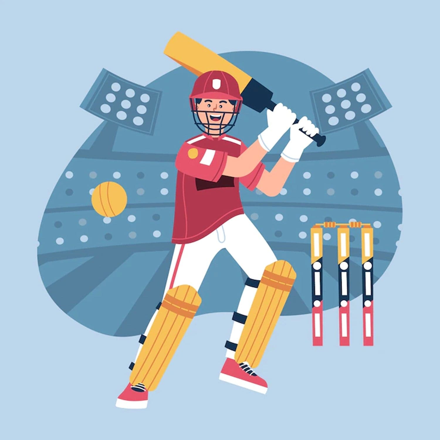 Plastic Cricket Bat and Ball Toy for Kids thumbnail 6