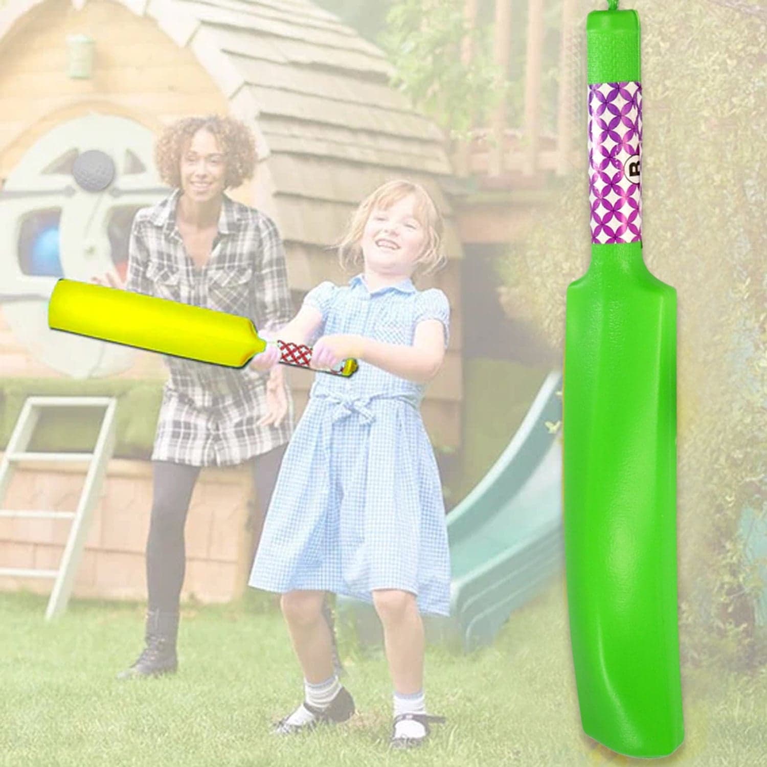 Plastic Cricket Bat and Ball Toy for Kids thumbnail 7