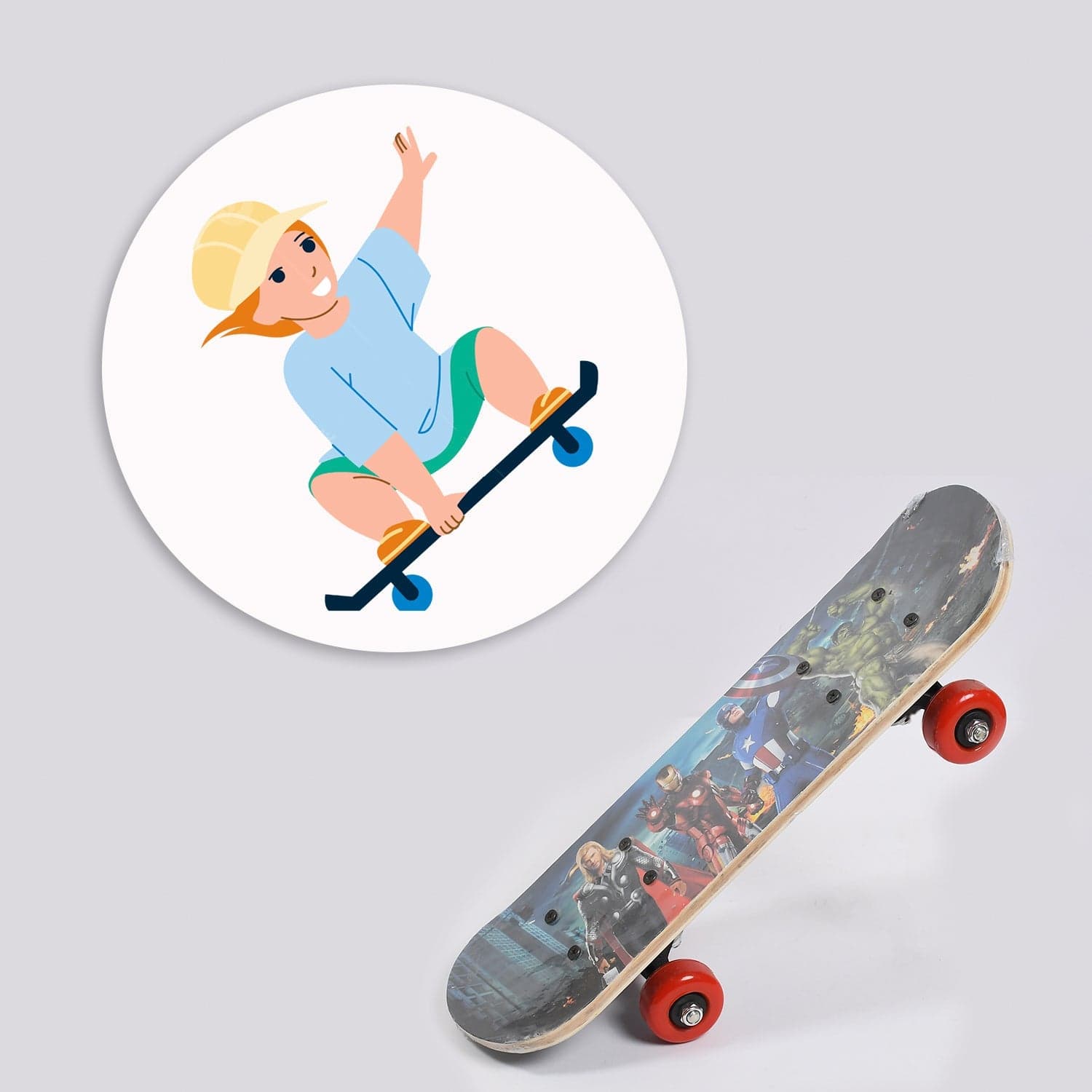Knx Lightweight Wood Skateboard for Kids, Teens, Adults thumbnail 1