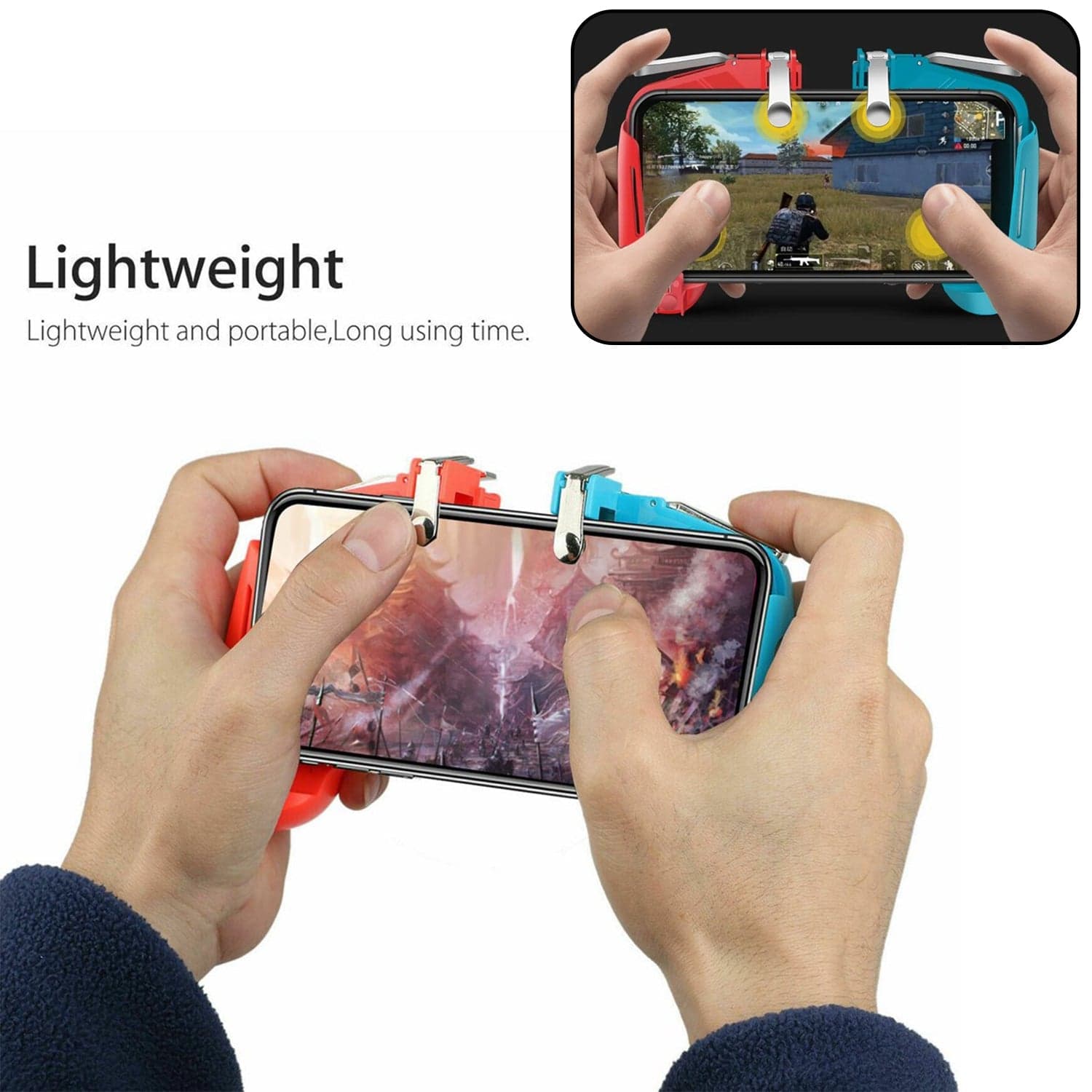 Mobile Phone Gamepad Joystick Handle L1 R1 Trigger for PUBG Sensitive Shoot thumbnail 7