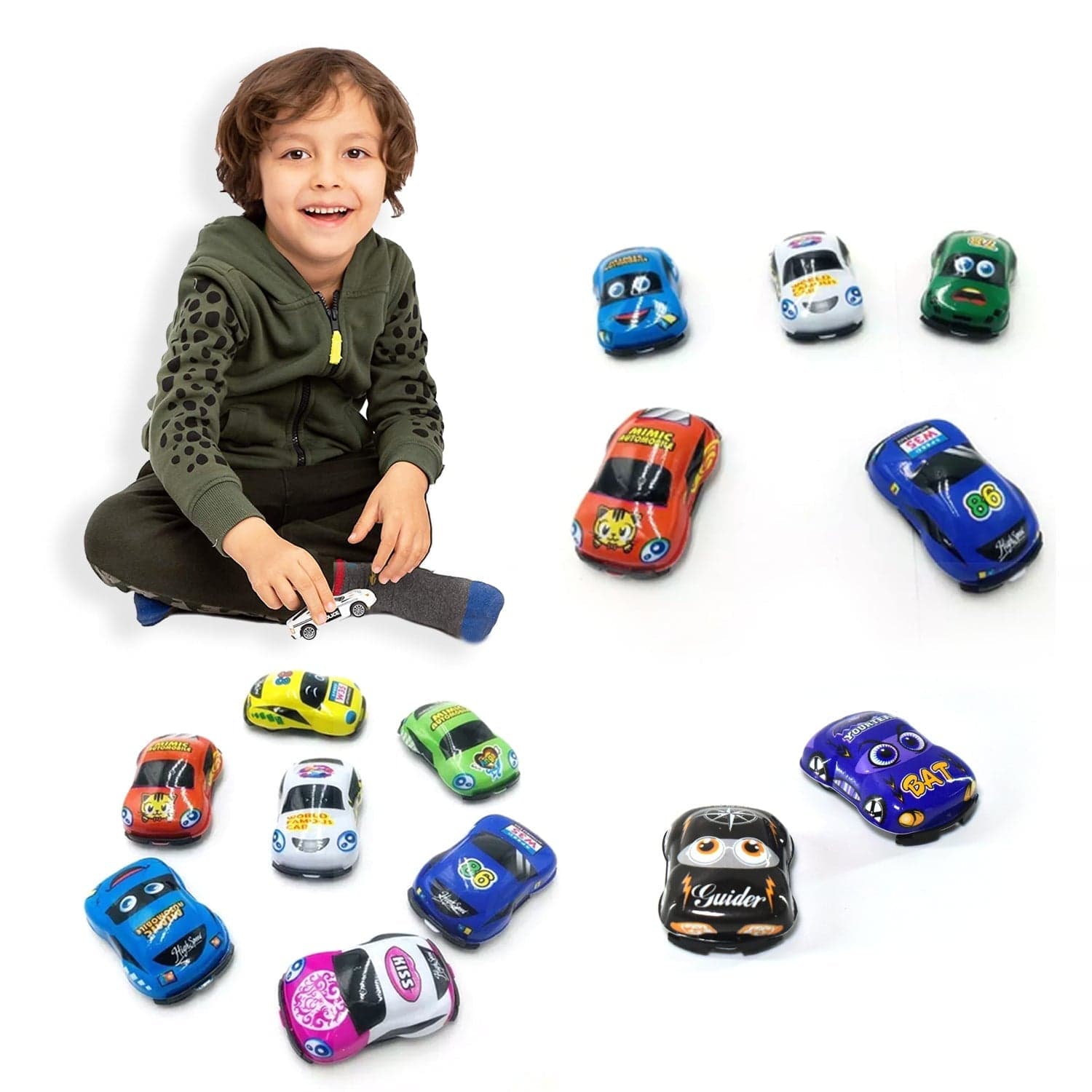 30 Pc Mini Pull Back Car Widely Used By Kids And Children's For Playing Purposes. thumbnail 1