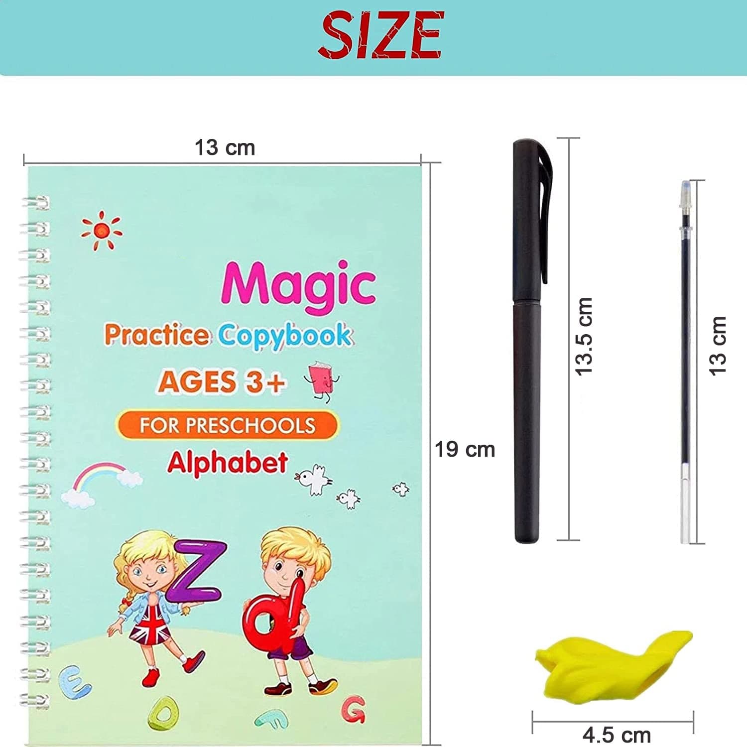 4 Pc Magic Copybook Widely Used By Kids, Children'S And Even Adults Also To Write Down Important Things Over It While Emergencies Etc. thumbnail 5