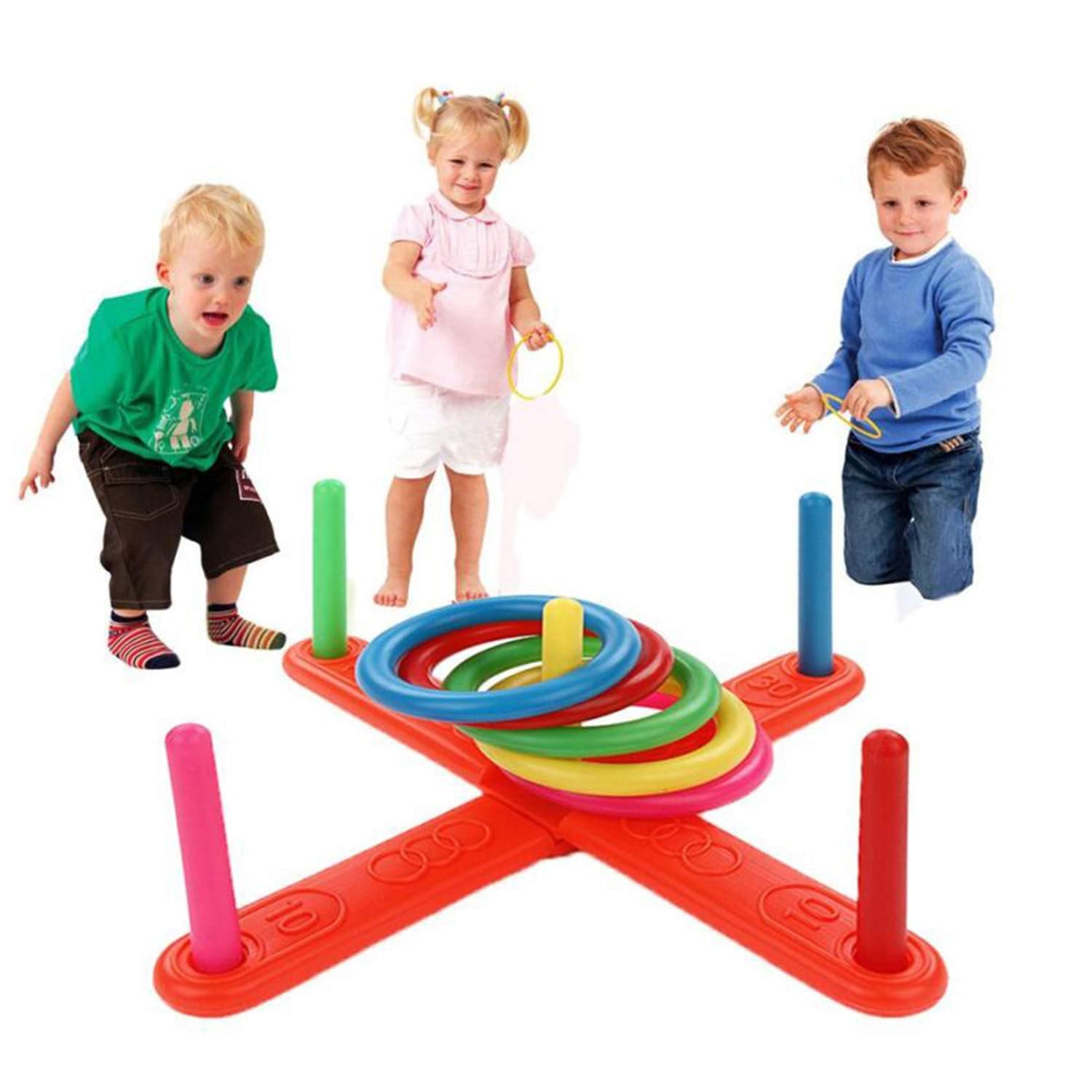 13 Pc Ring Toss Game widely used by children's and kids for playing and enjoying purposes and all in all kinds of household and official places etc. thumbnail 8