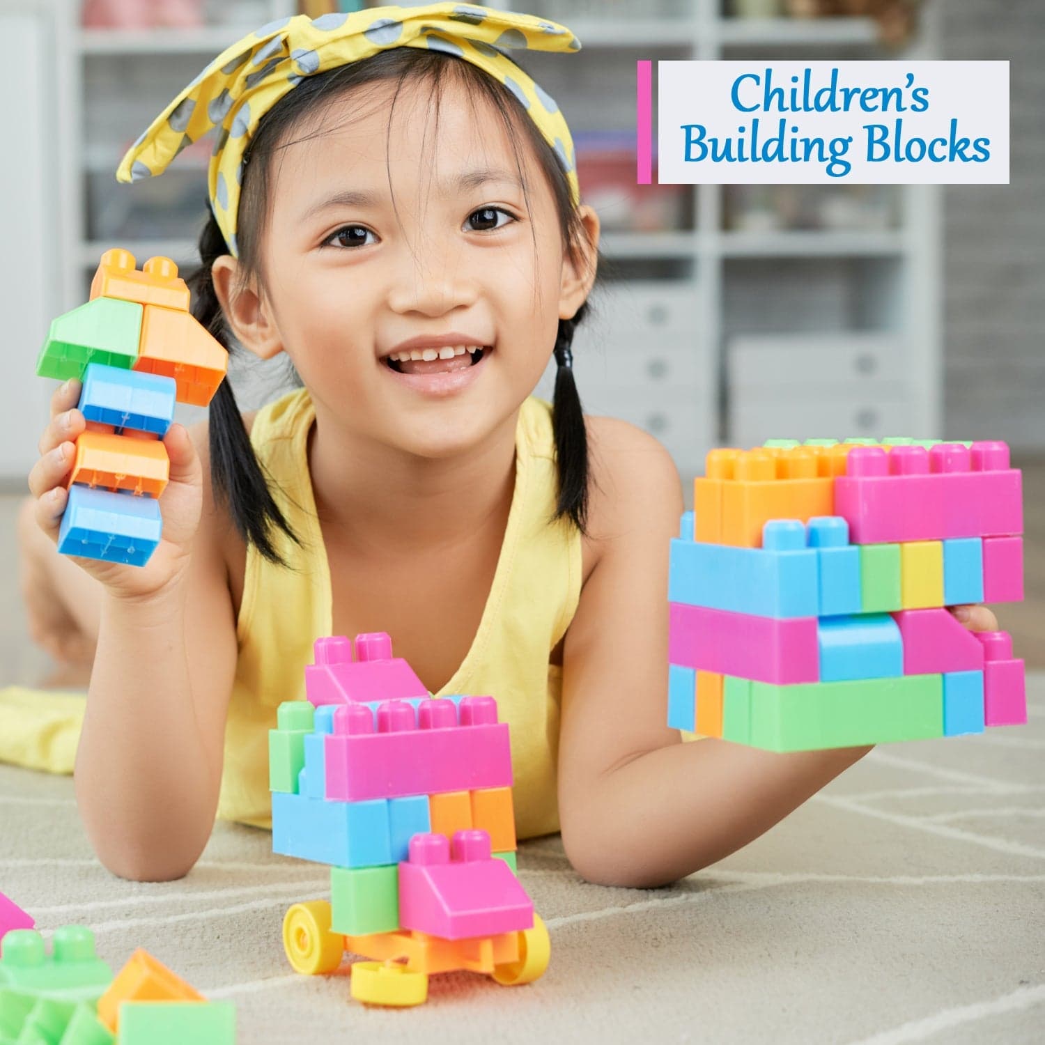 Multicolor Kids' Block Set for Fun & Learning (60 Pieces) thumbnail 6