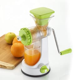 Ganesh Kitchenware Plastic Hand Juicer New Smart Fruit & Vegetable Multipurpose Juicer (Color:Random Green