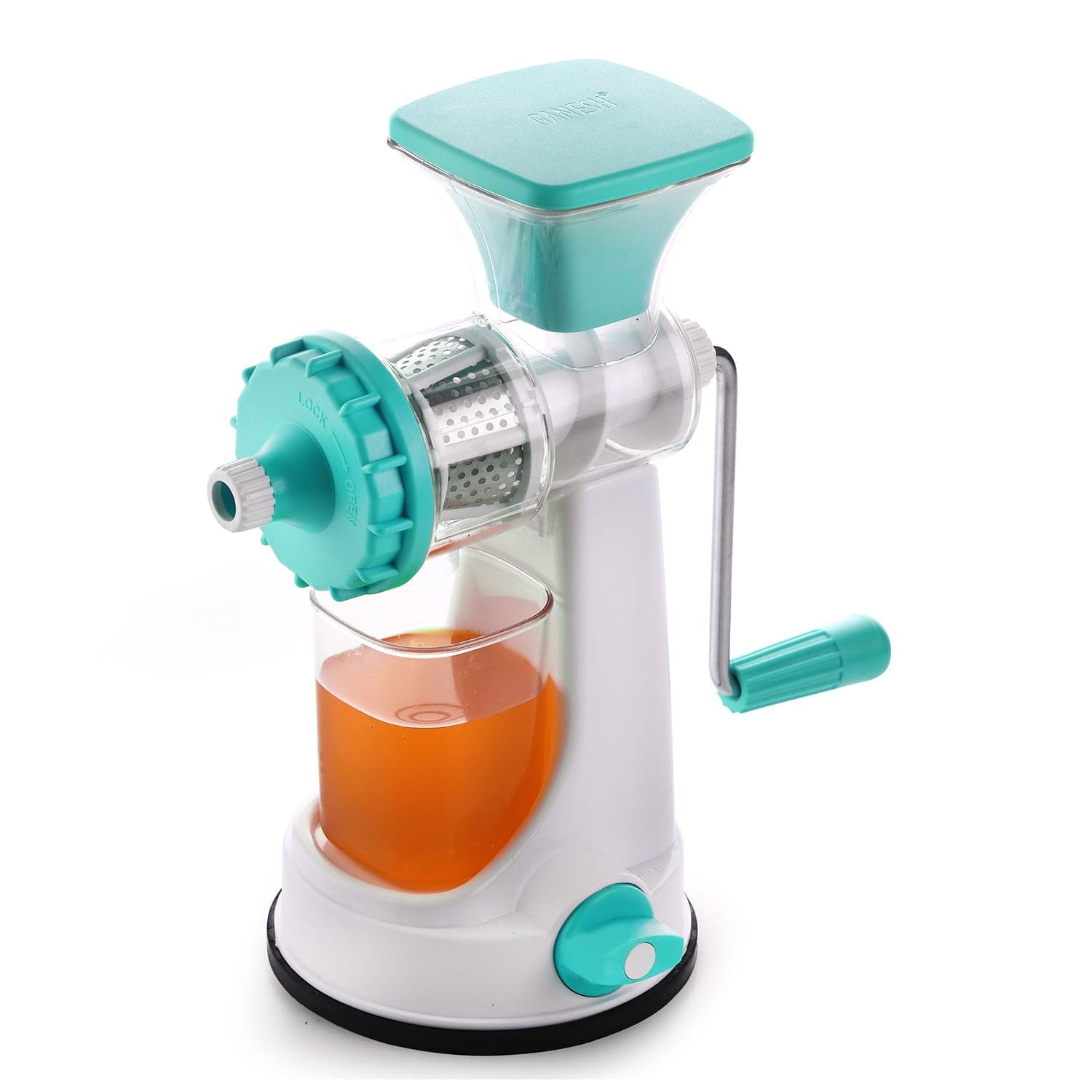 Ganesh Kitchenware Plastic Hand Juicer New Smart Fruit & Vegetable Multipurpose Juicer (Color:Random Green thumbnail 4