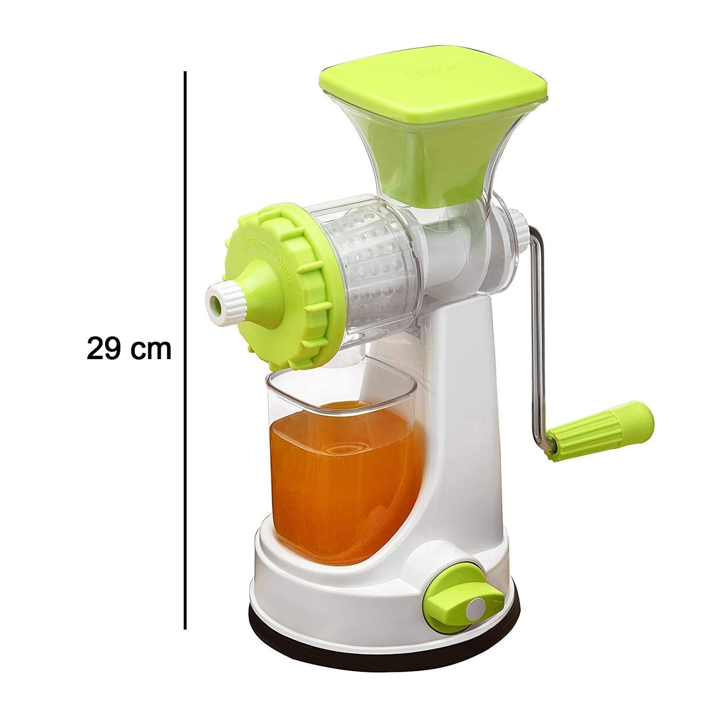 Ganesh Kitchenware Plastic Hand Juicer New Smart Fruit & Vegetable Multipurpose Juicer (Color:Random Green thumbnail 5
